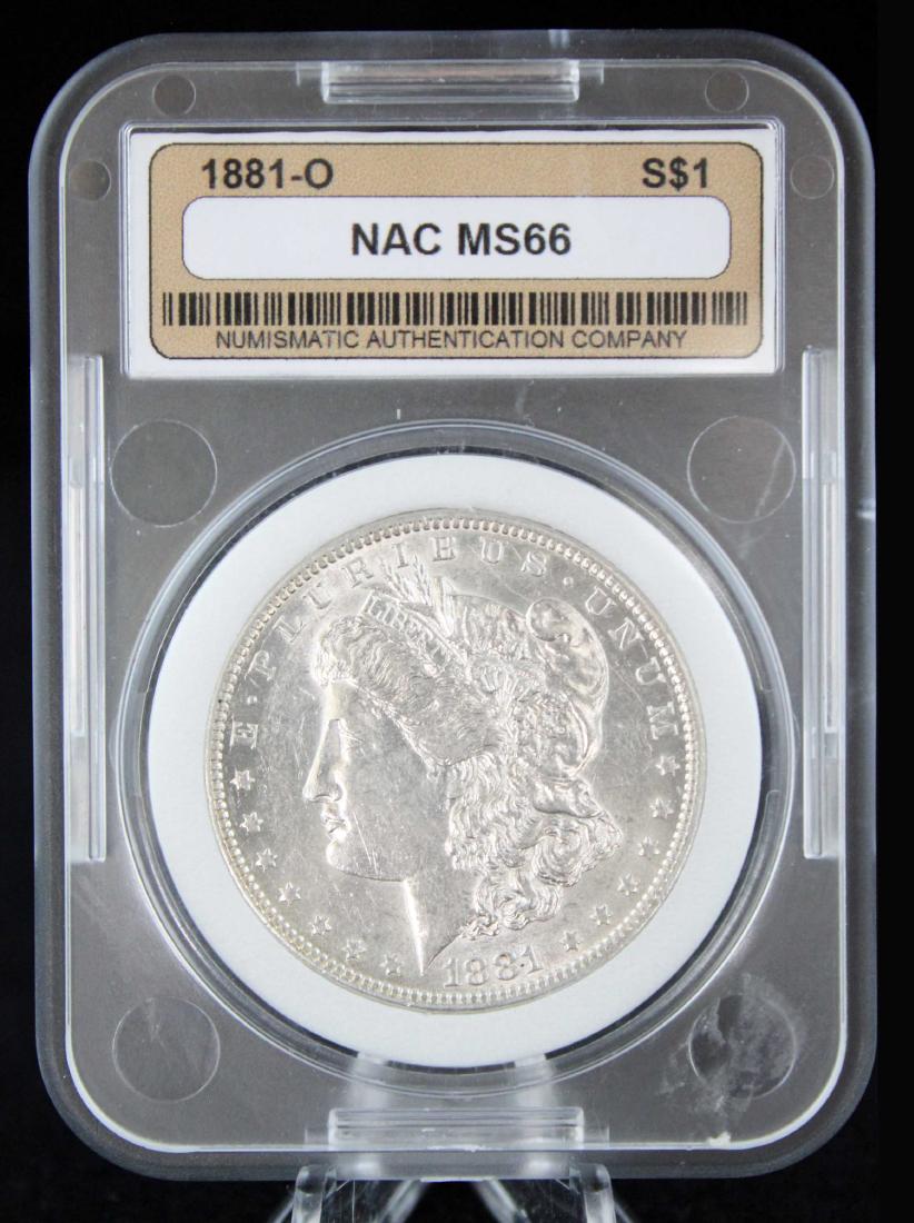 1881 O Morgan Silver Dollar MS 66 (1 of 4)