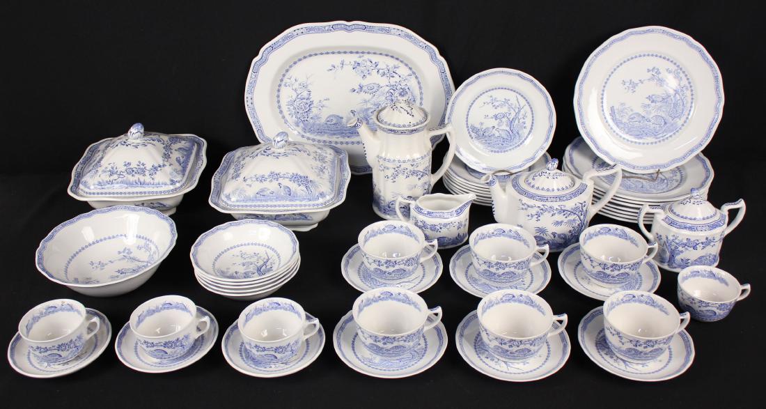 48 Pcs. Set of Furnivals Blue Quail China (1 of 8)