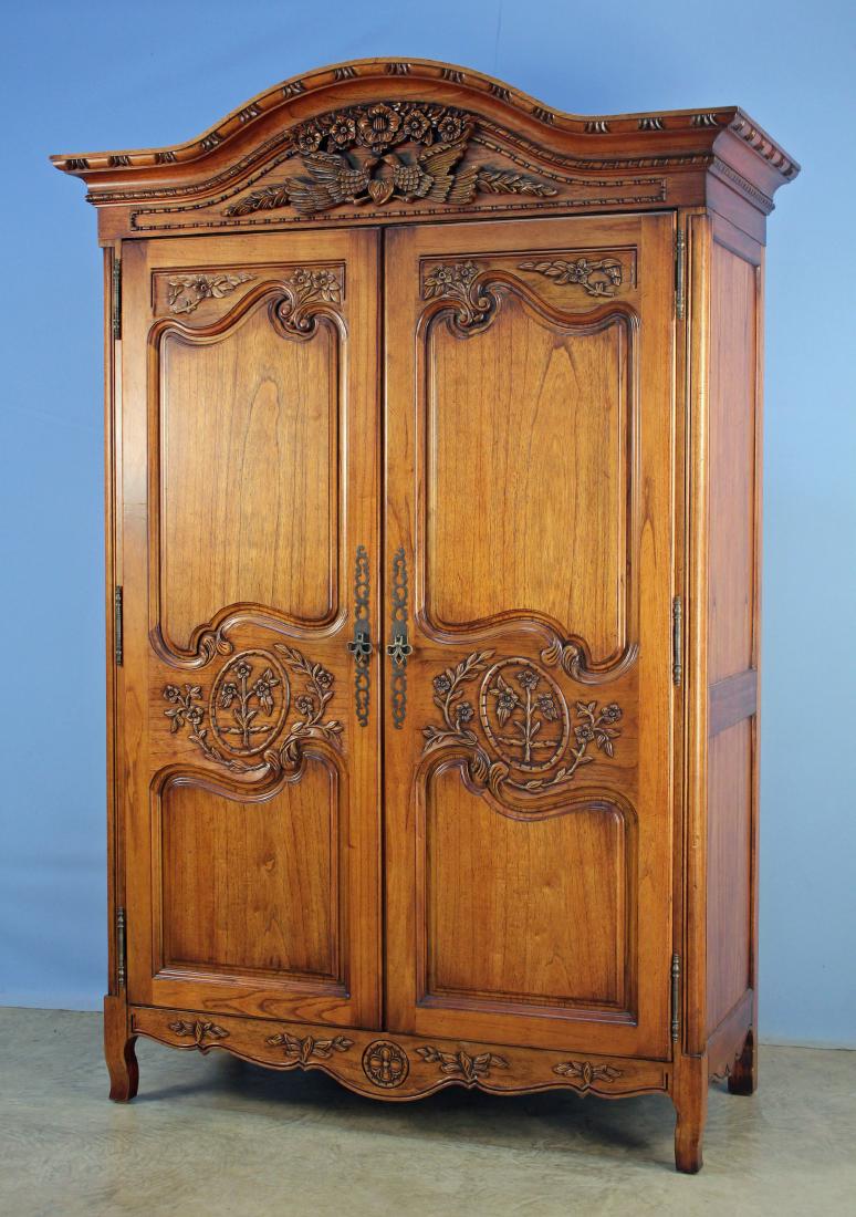 French Country Style Armoire Entertainment Center (1 of 4)