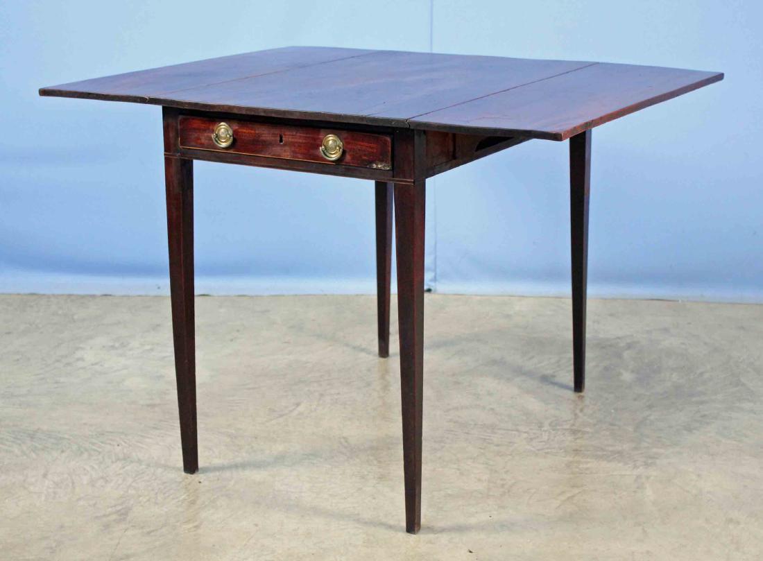 19th C. Mahogany Pembroke Drop Leaf Table (1 of 6)
