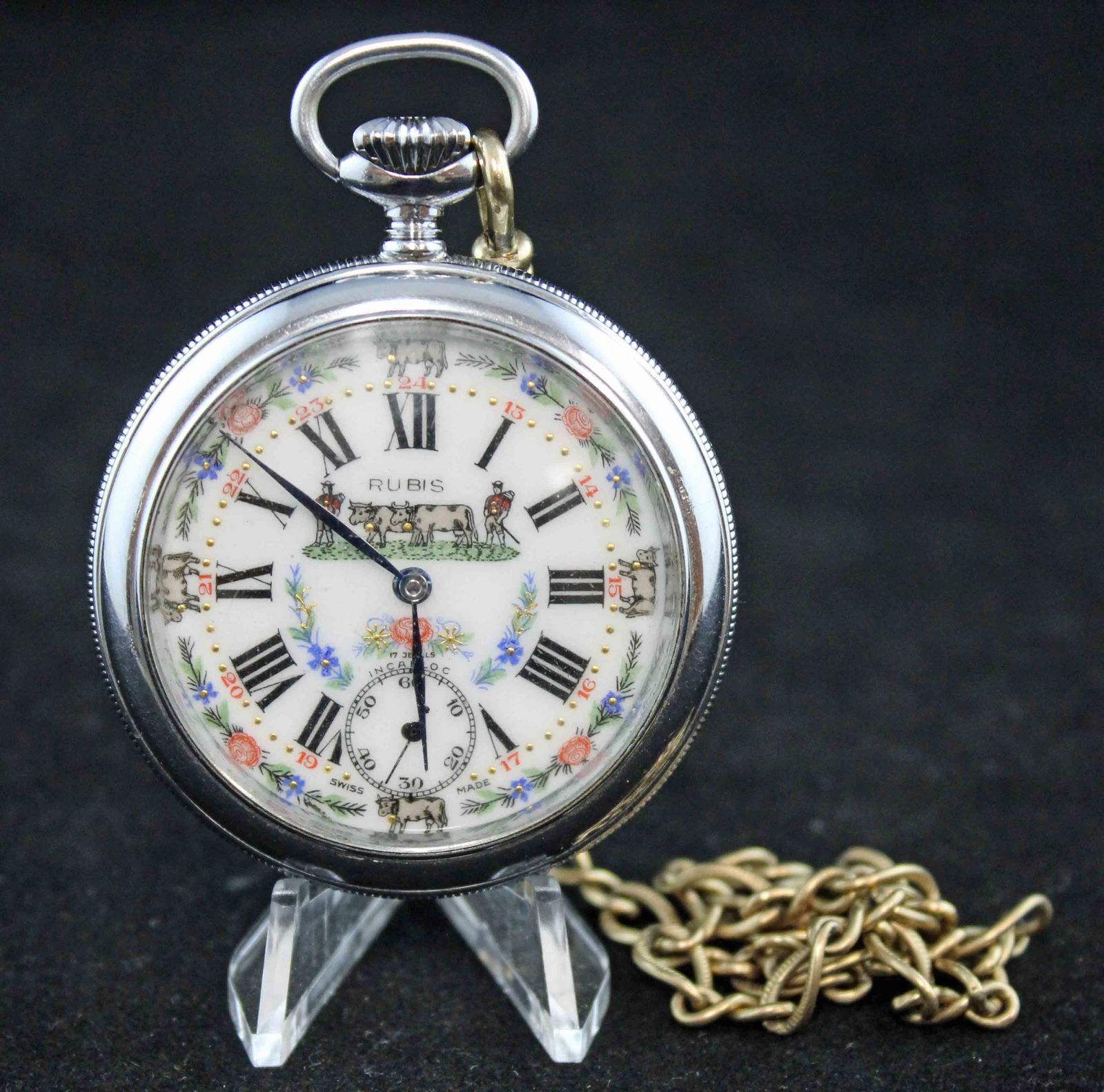 pencron 17 jewels incabloc pocket watch