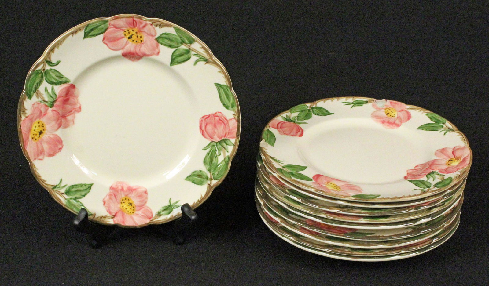 Ten Franciscan Desert Rose 8" Salad Plates (1 of 4)