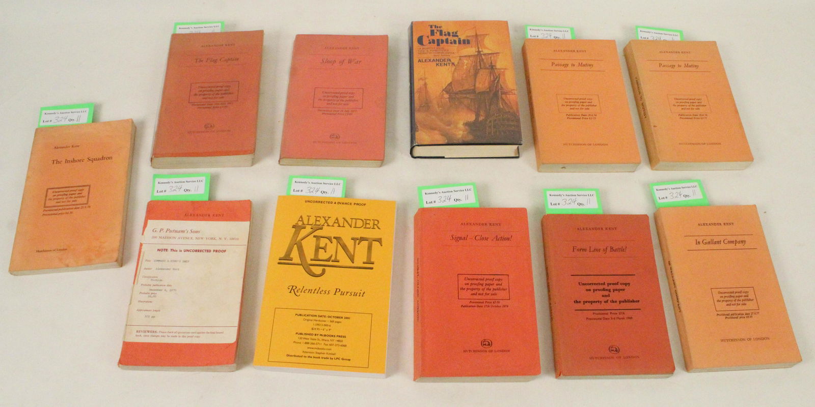 11 Alexander Kent Uncorrected Proof Copies (1 of 5)