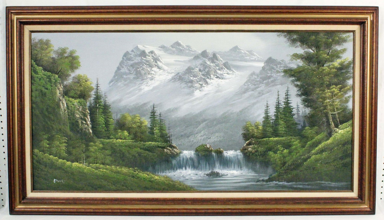 Decorator Large Mountain Landscape Oil On Canvas (1 of 6)