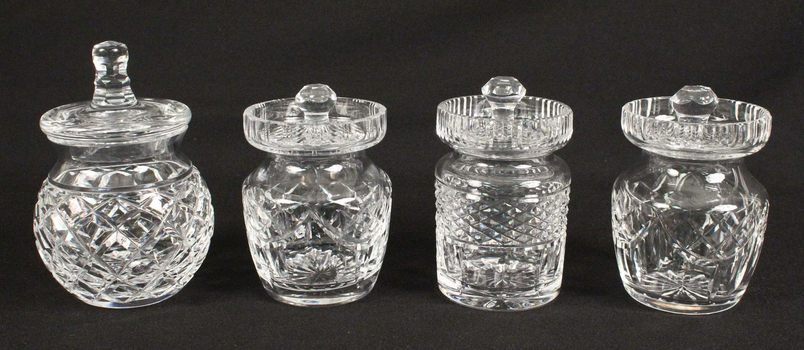 Four Waterford Crystal Honey, Jam or Jelly Jars (1 of 4)