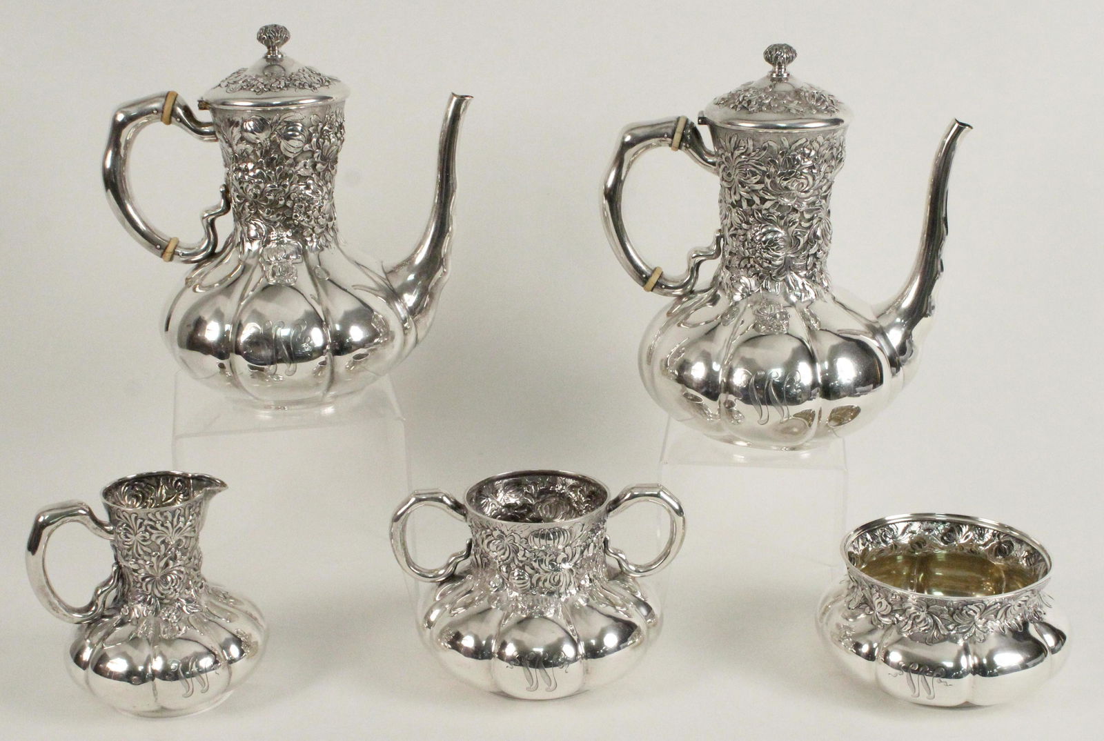 George Shiebler Sterling 5 Pcs Tea & Coffee Set (1 of 11)