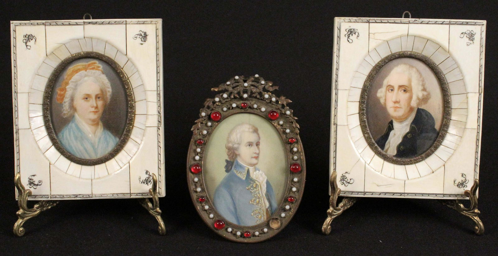 Three 19th Century Miniatures George Washington (1 of 9)