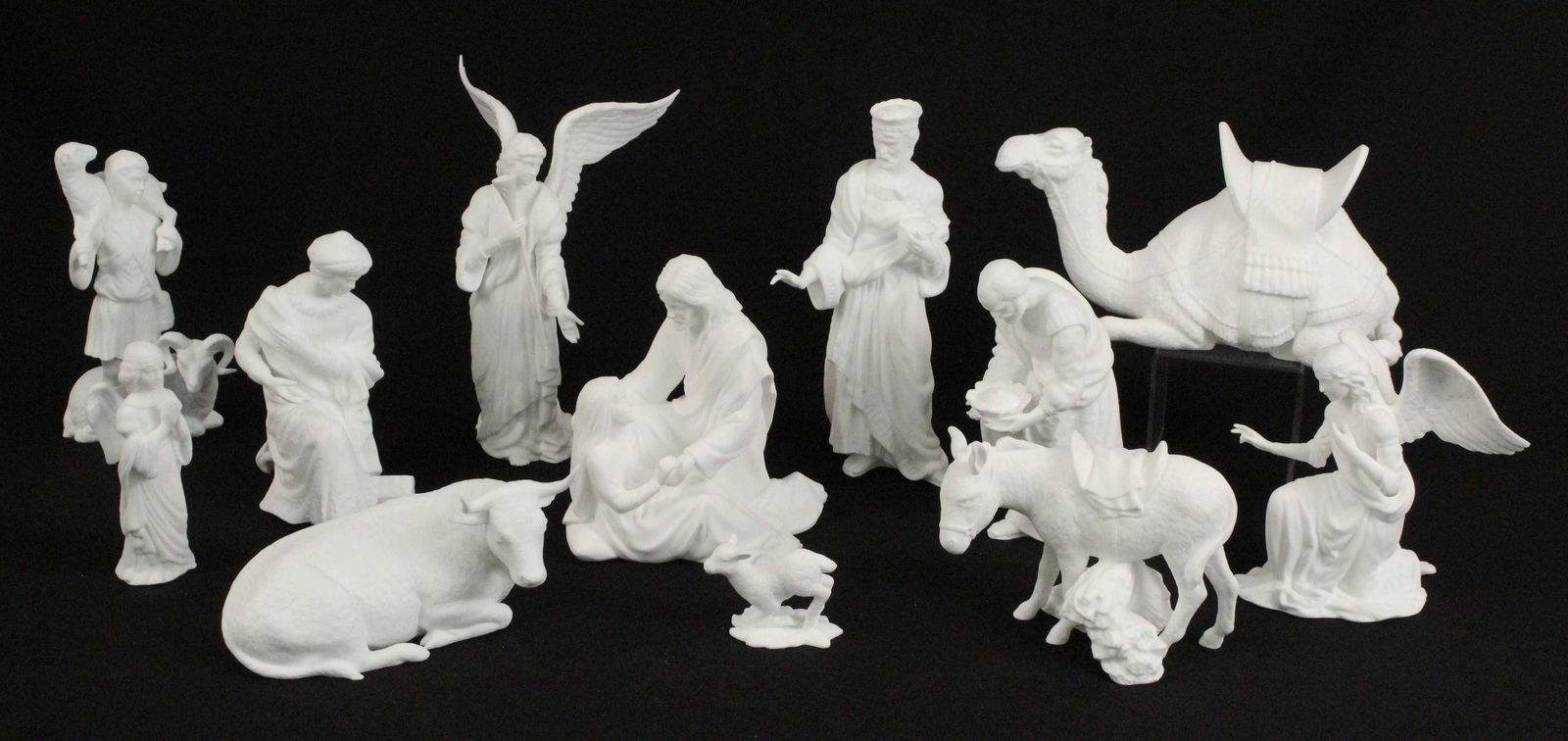 11 Pieces Lenox Nativity - White Porcelain Figures (1 of 9)
