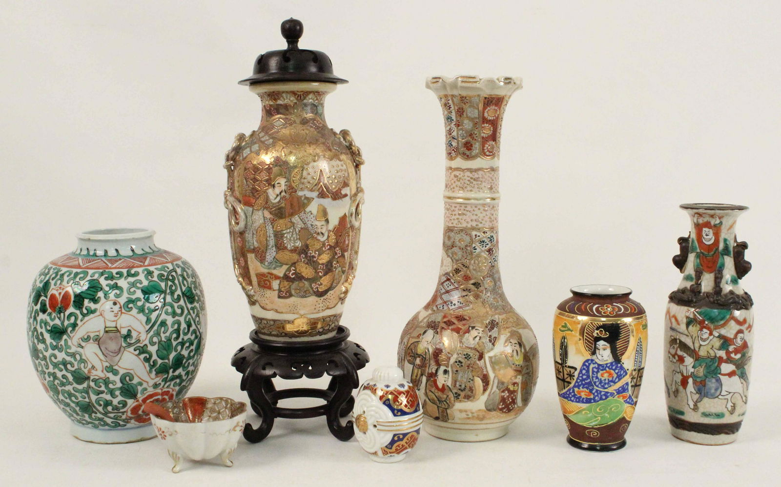 Seven Pcs. Chinese and Japanese Porcelain (1 of 2)