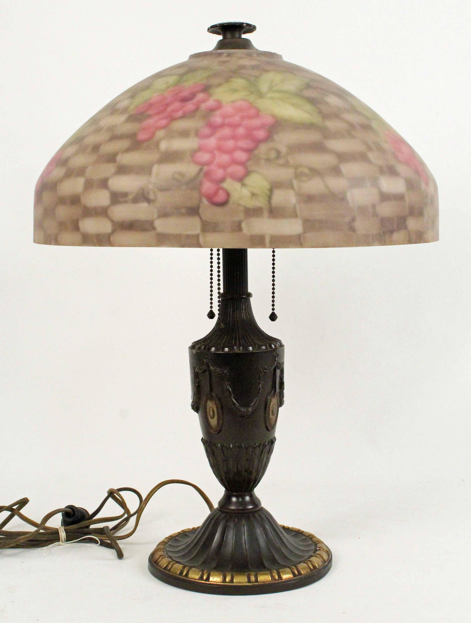 Bradley & Hubbard Lamp w/ Reverse Painted Shade (1 of 8)