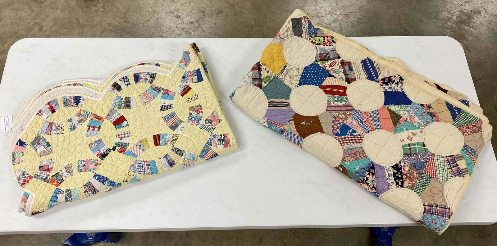 Double Wedding Ring and Snowball Handmade Quilts (1 of 3)