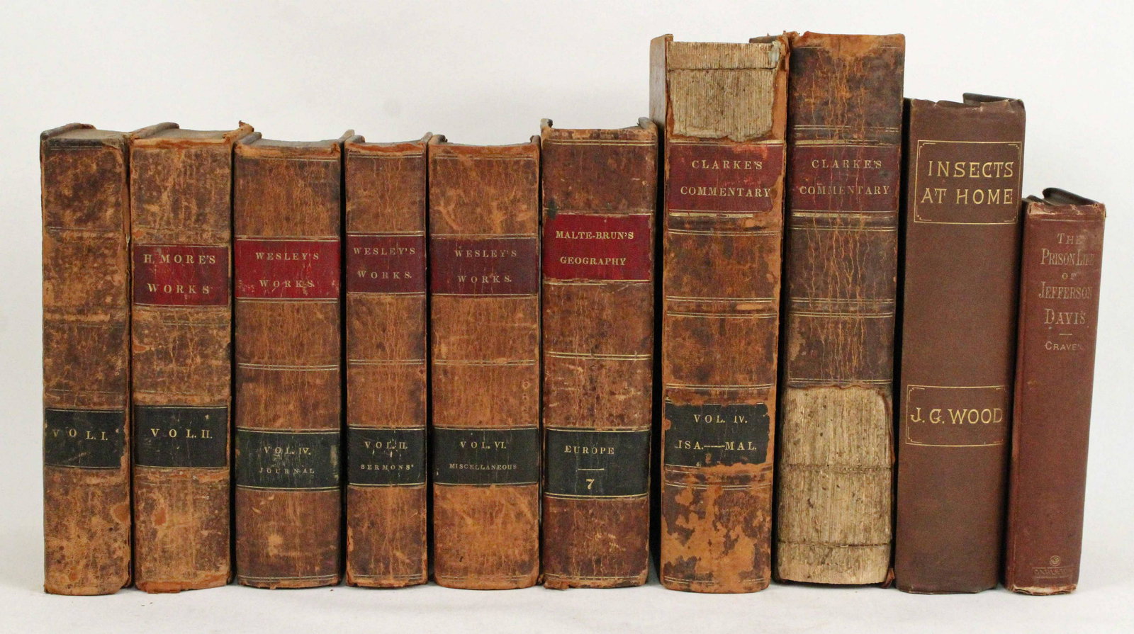 Ten 19th C. Books Prison Life J. Davis, Clarke's (1 of 4)