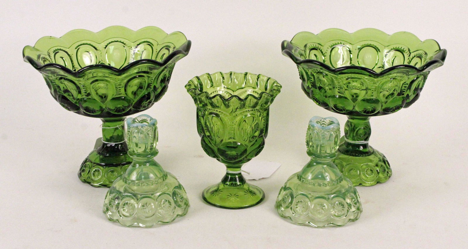 Moon & Stars Green, Compotes, Goblet, Candleholder (1 of 3)