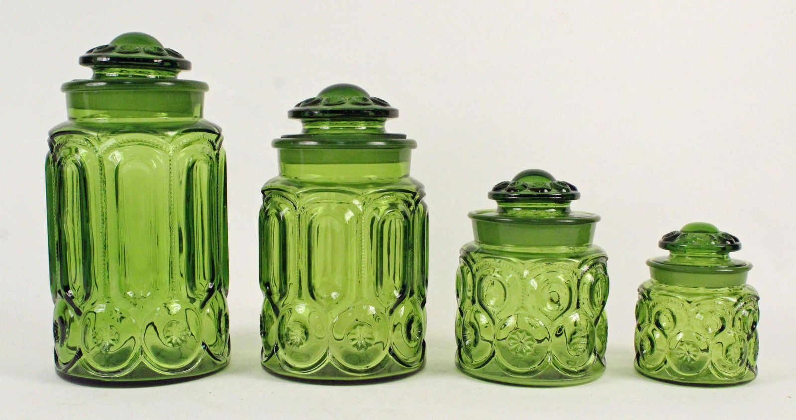 Four Green Moon & Star Canister Set (1 of 3)