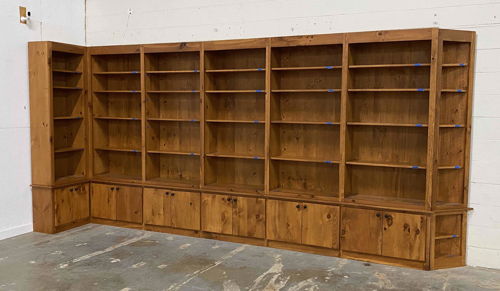 Large Pine Seven Section Bookcase (1 of 4)
