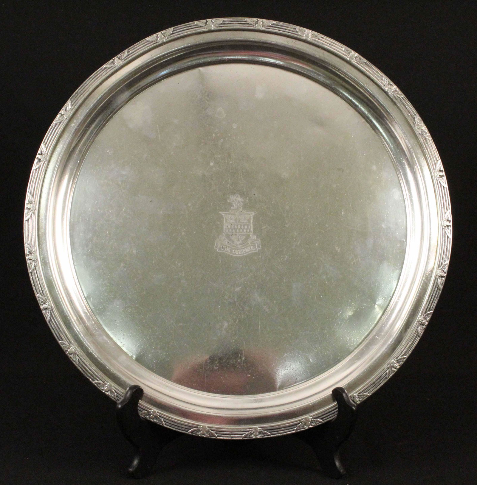 Stevens Hotel Chicago R. Wallace Silver Tray (1 of 5)