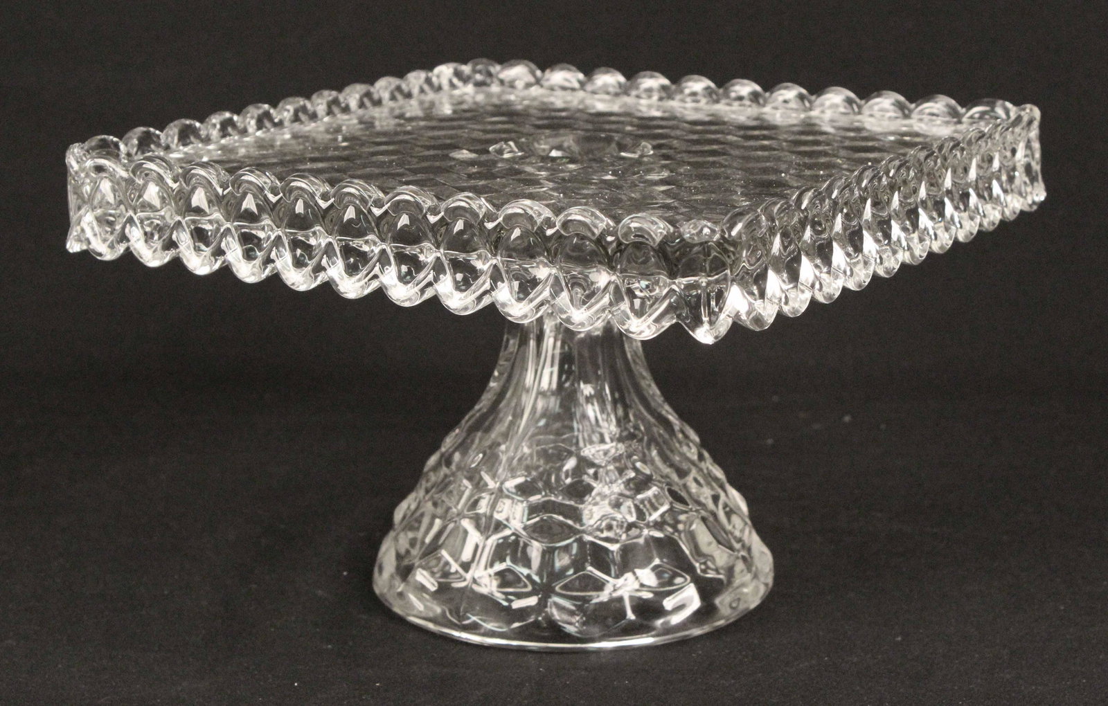 Fostoria American Square Cake Stand (1 of 3)