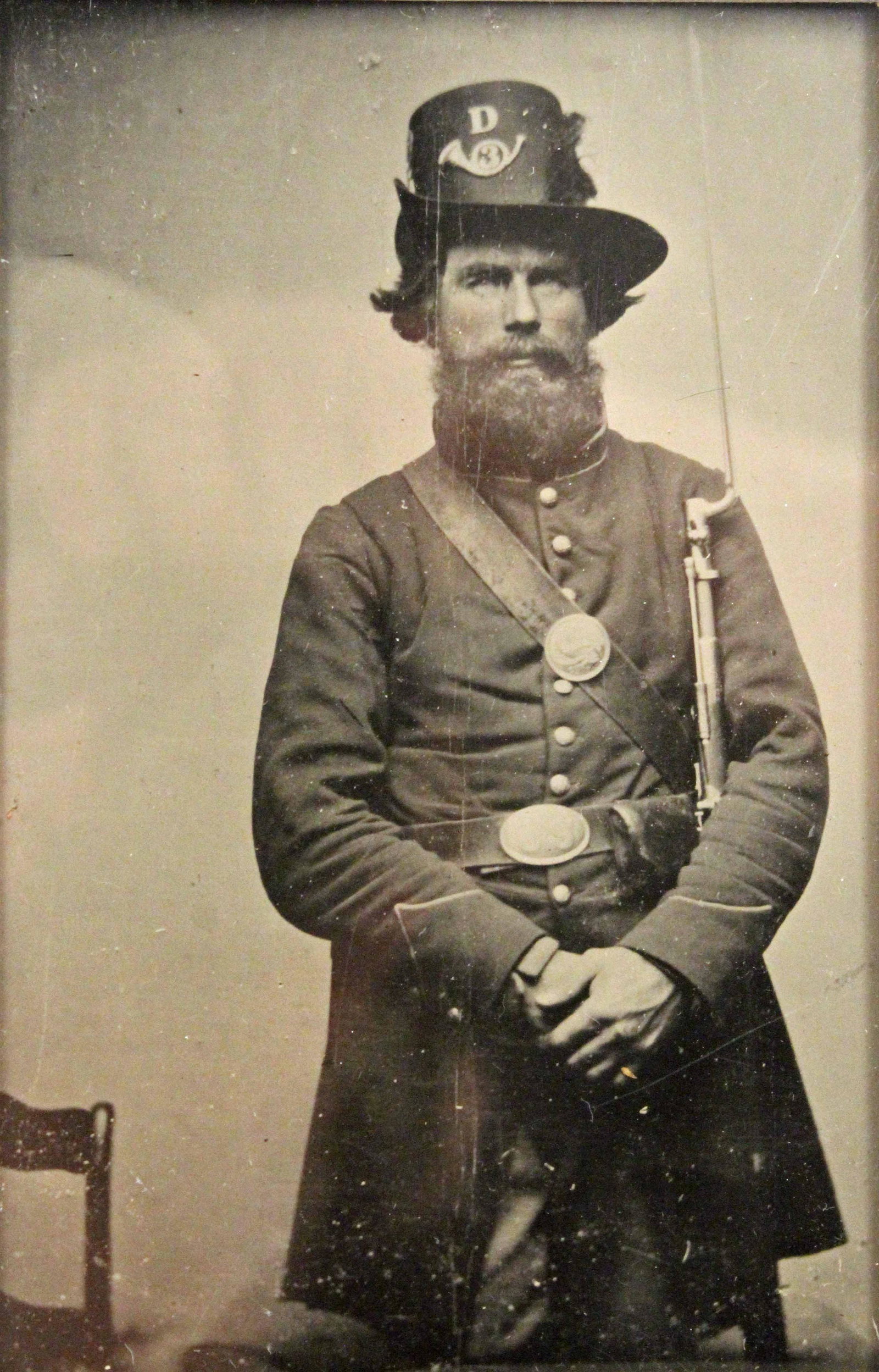 Large Identified Civil War Soldier Ferrotype (1 of 5)