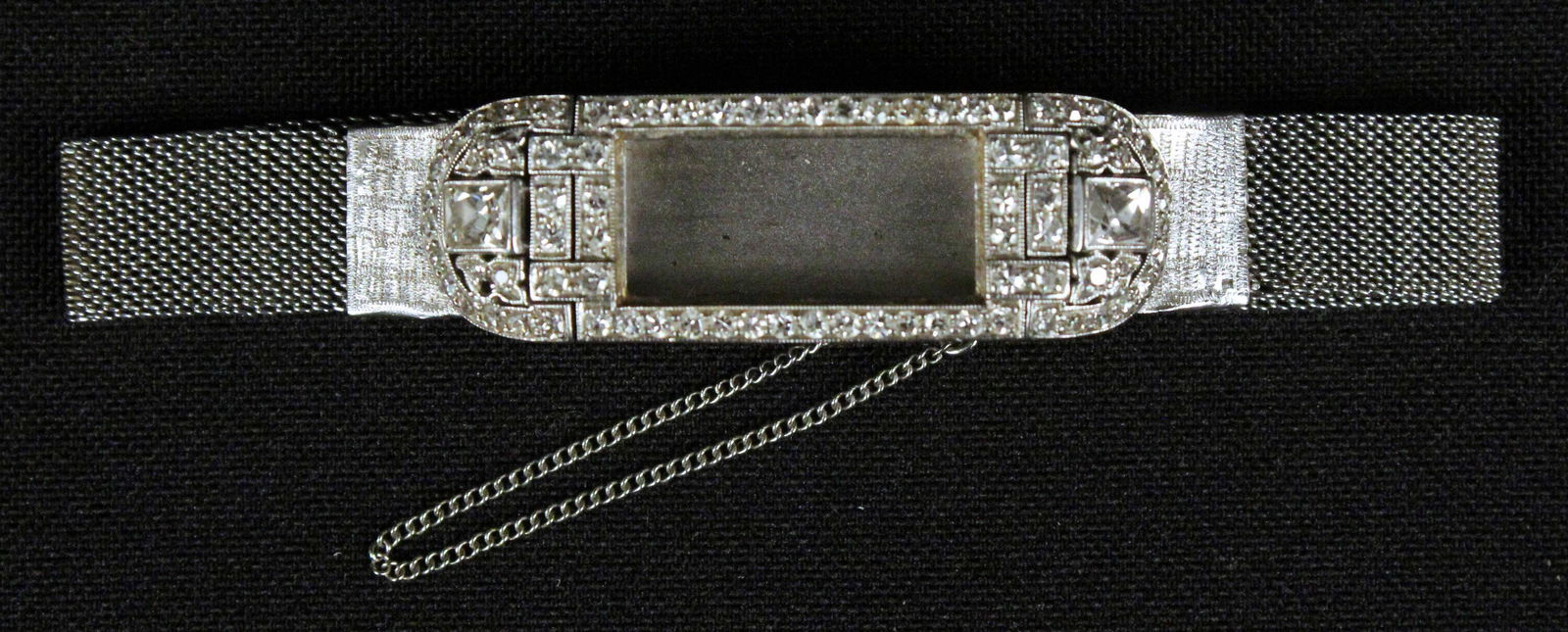 Platinum Ladies Watch Case & Band w/132 Diamonds (1 of 7)