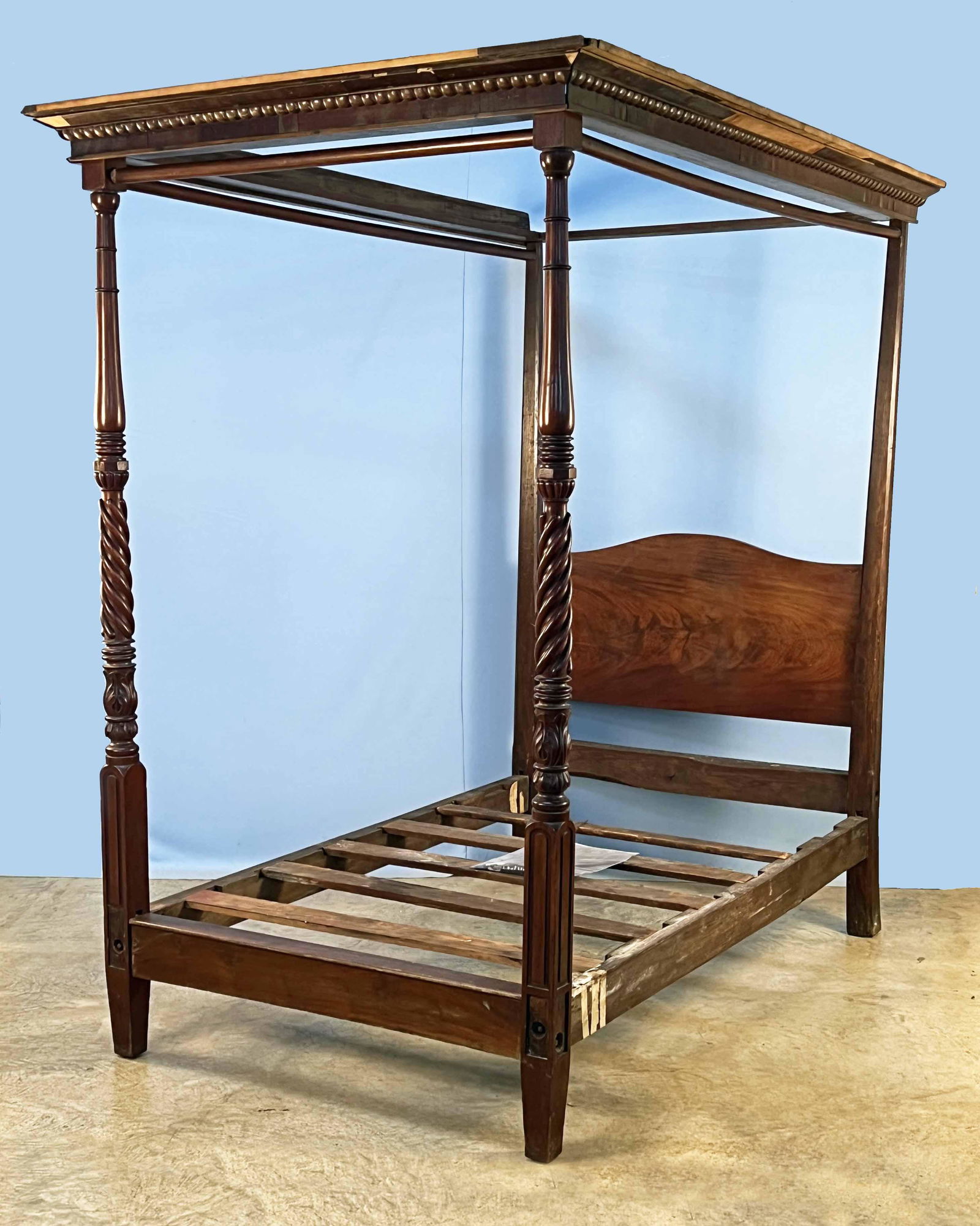 Antique Federal Style Mahogany Tester Bed (1 of 8)