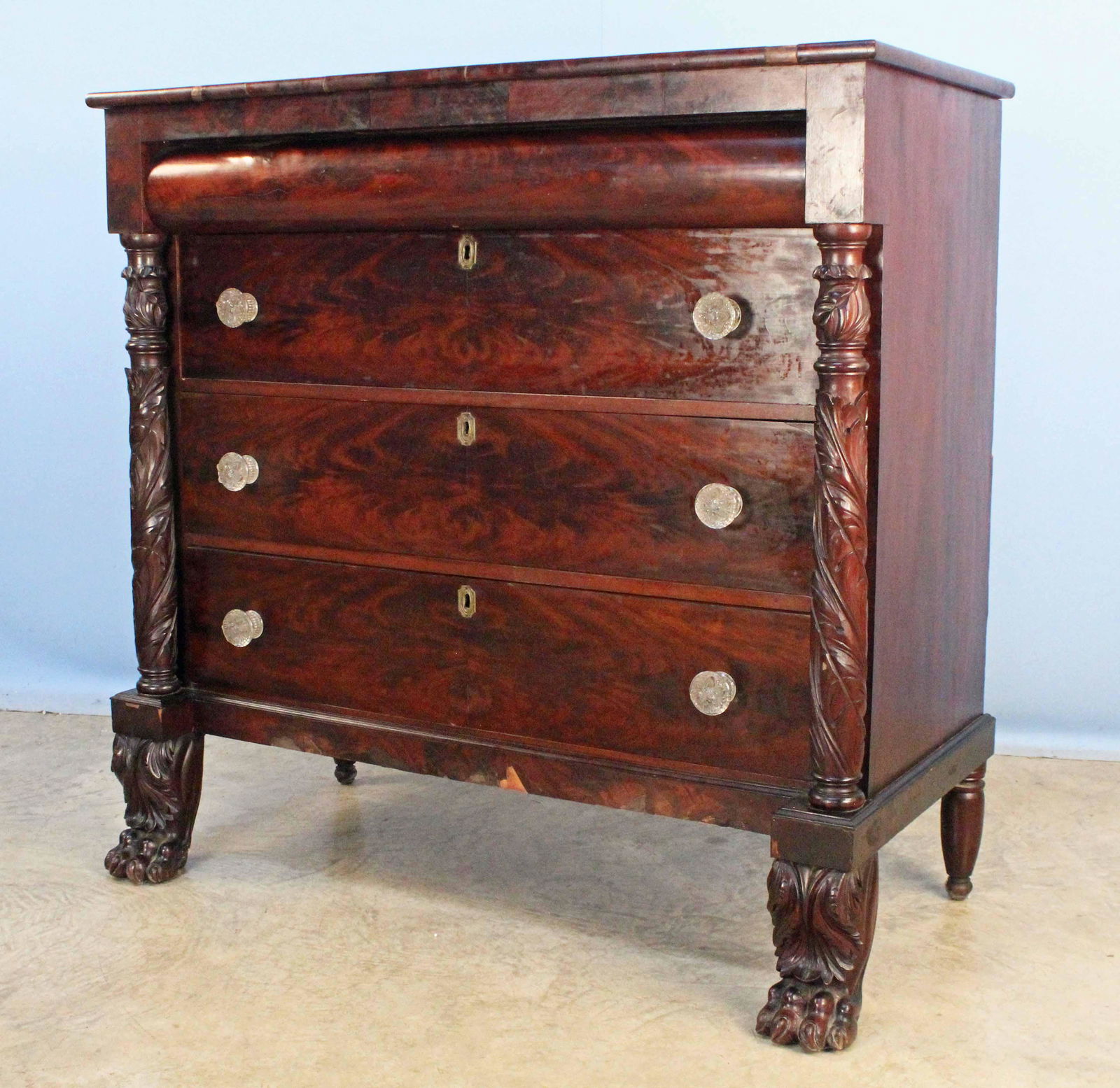American Classical Acanthus Carved Chest (1 of 5)