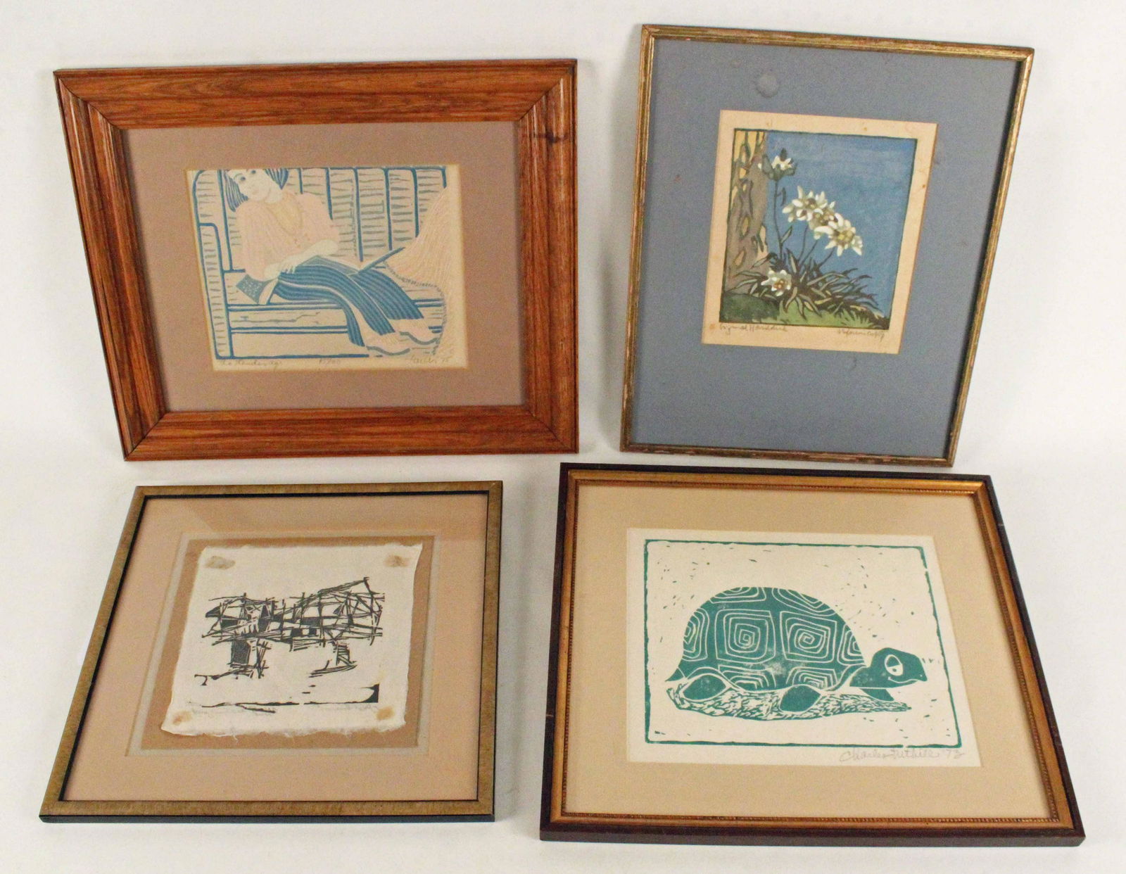 Four Woodblock Prints (1 of 10)