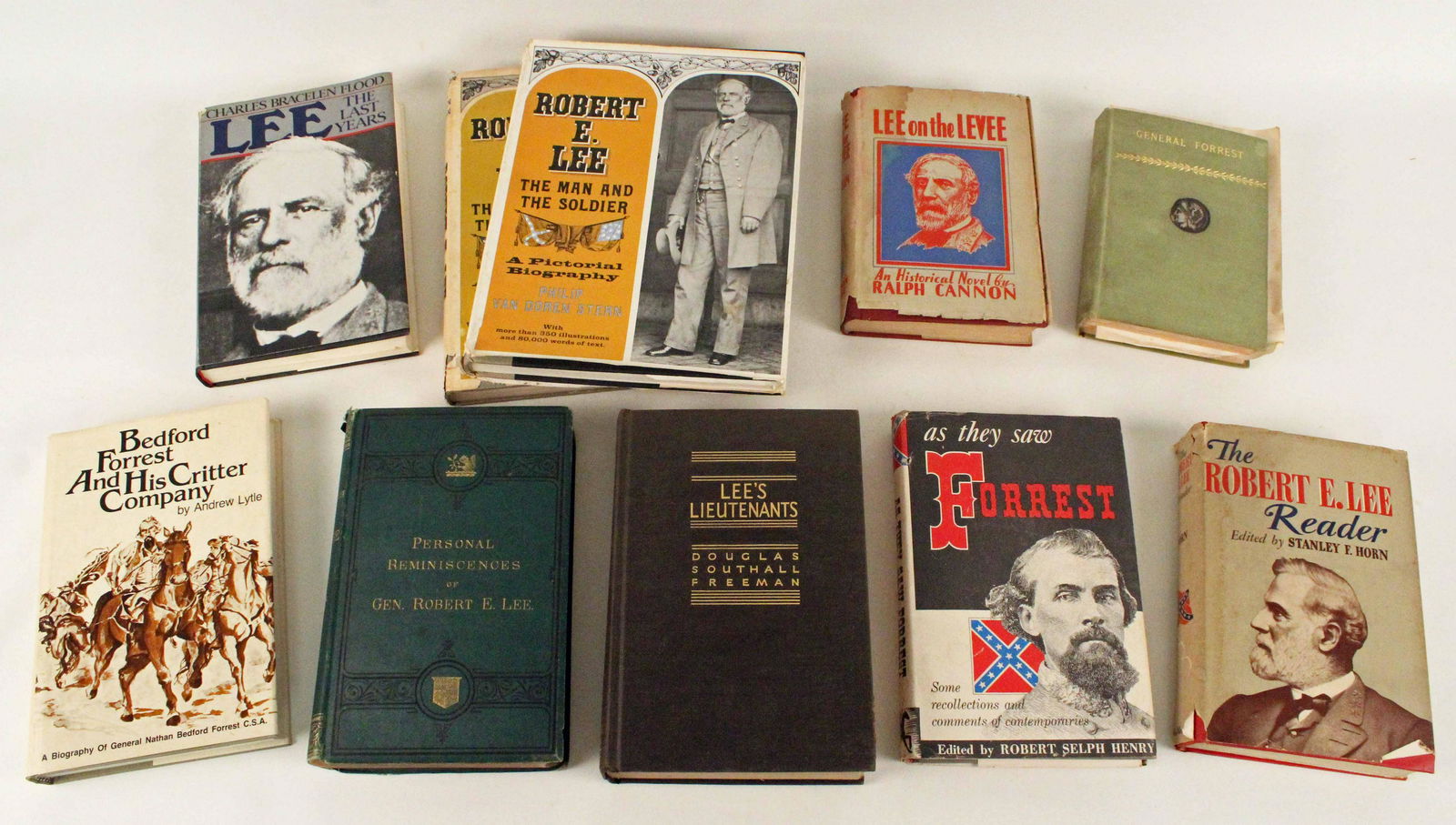 10 Civil War Books Robert E. Lee, Forrest & Davis (1 of 5)