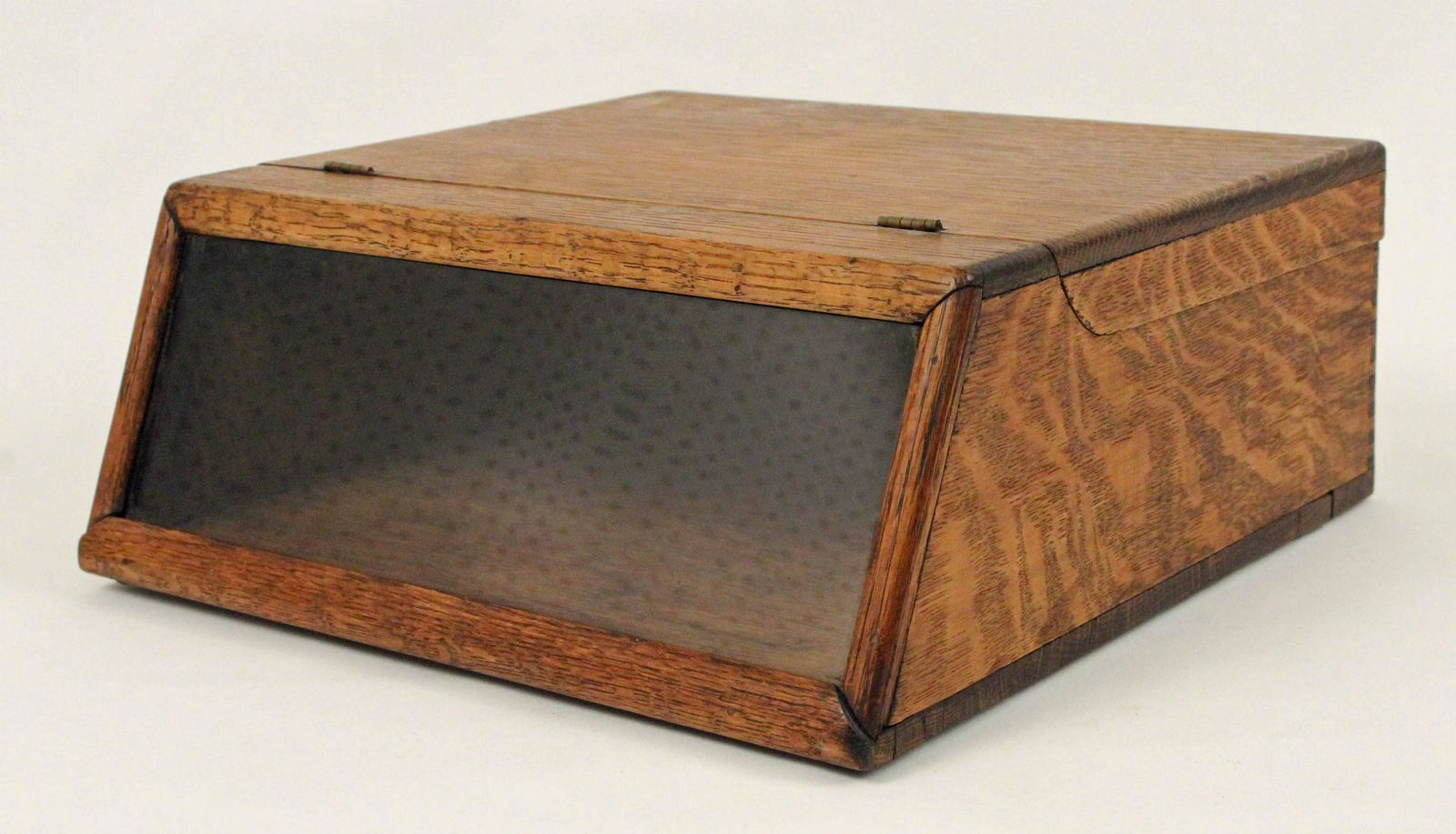 Unusual Oak Finger Jointed Counter Top Case (1 of 3)