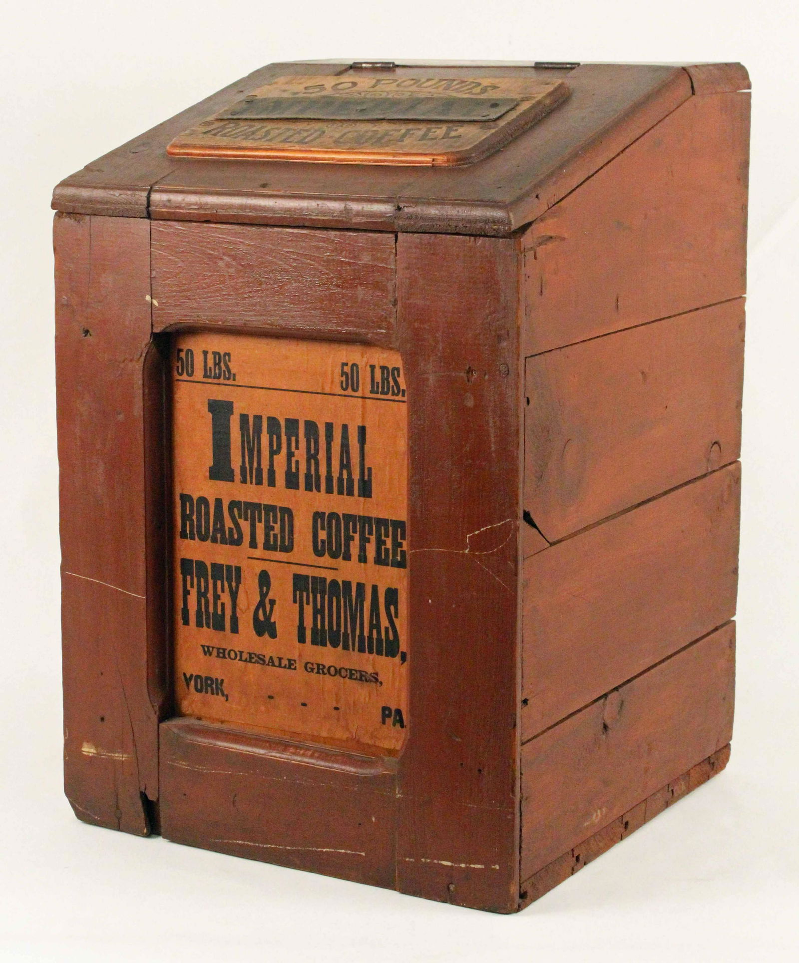 Imperial Coffee 50 LBS. Wooden Bin (1 of 6)