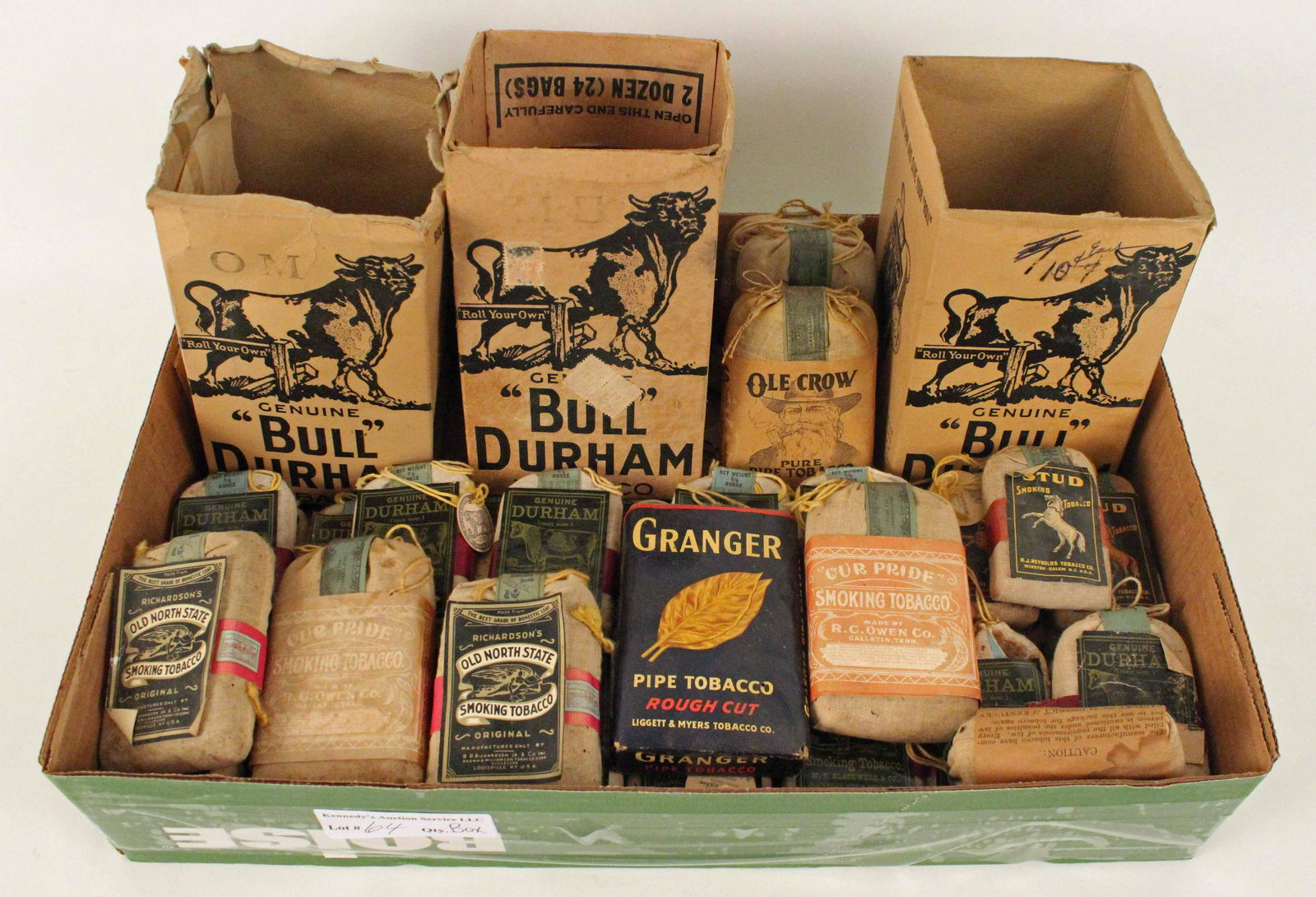 Three Vintage Durham Tobacco Boxes & Bags (1 of 5)