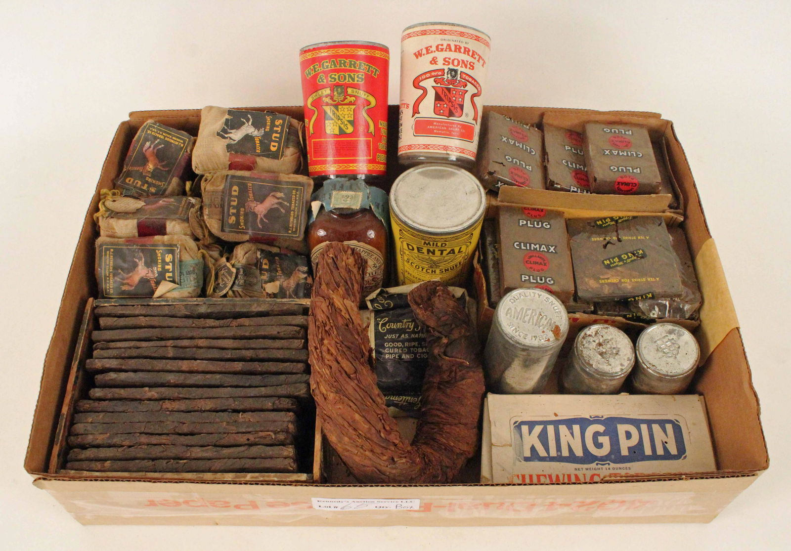 Group of Vintage Tobacco Items, Plugs, Bags, Etc. (1 of 8)