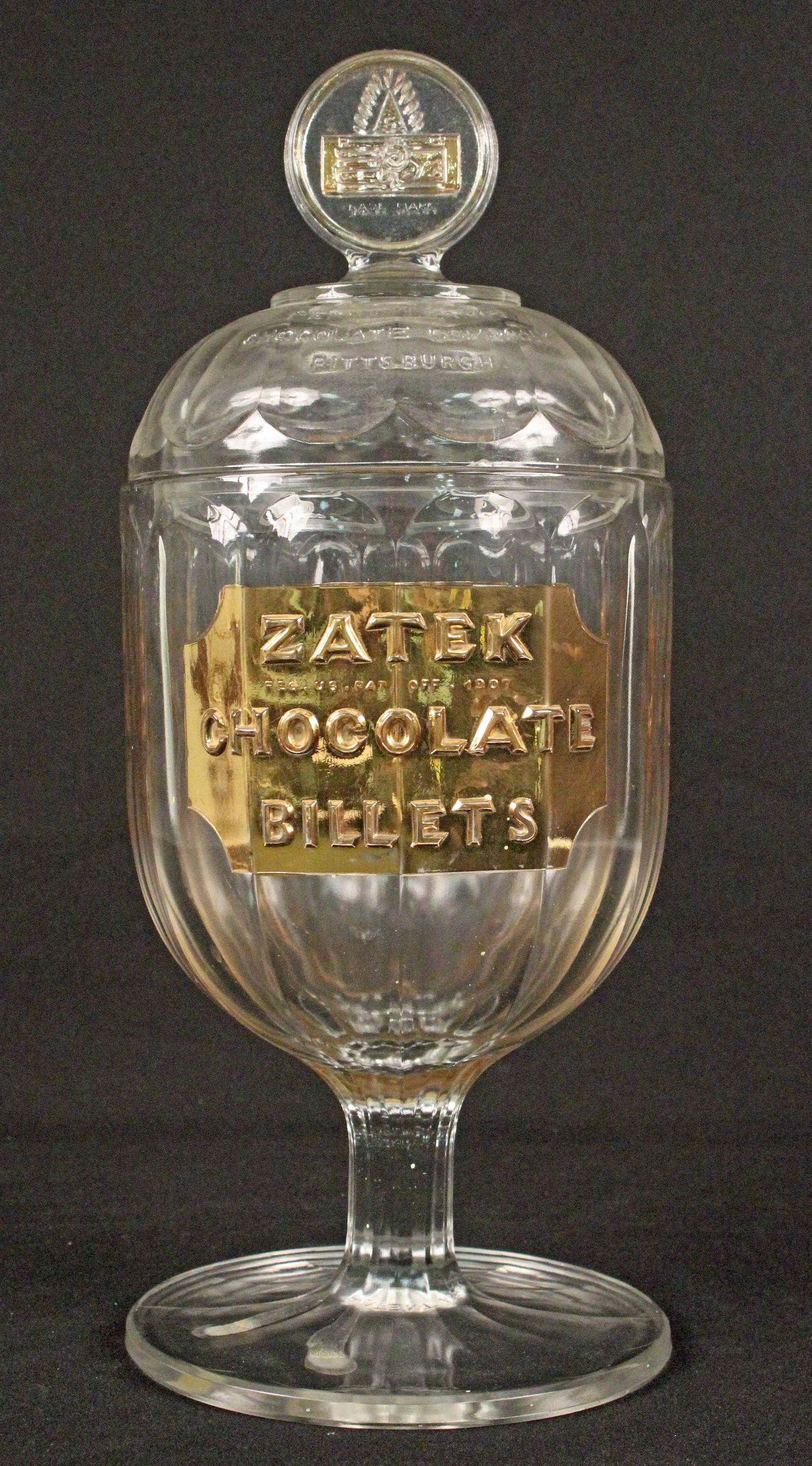 Zatek Chocolates Lidded Embossed Display Jar (1 of 8)