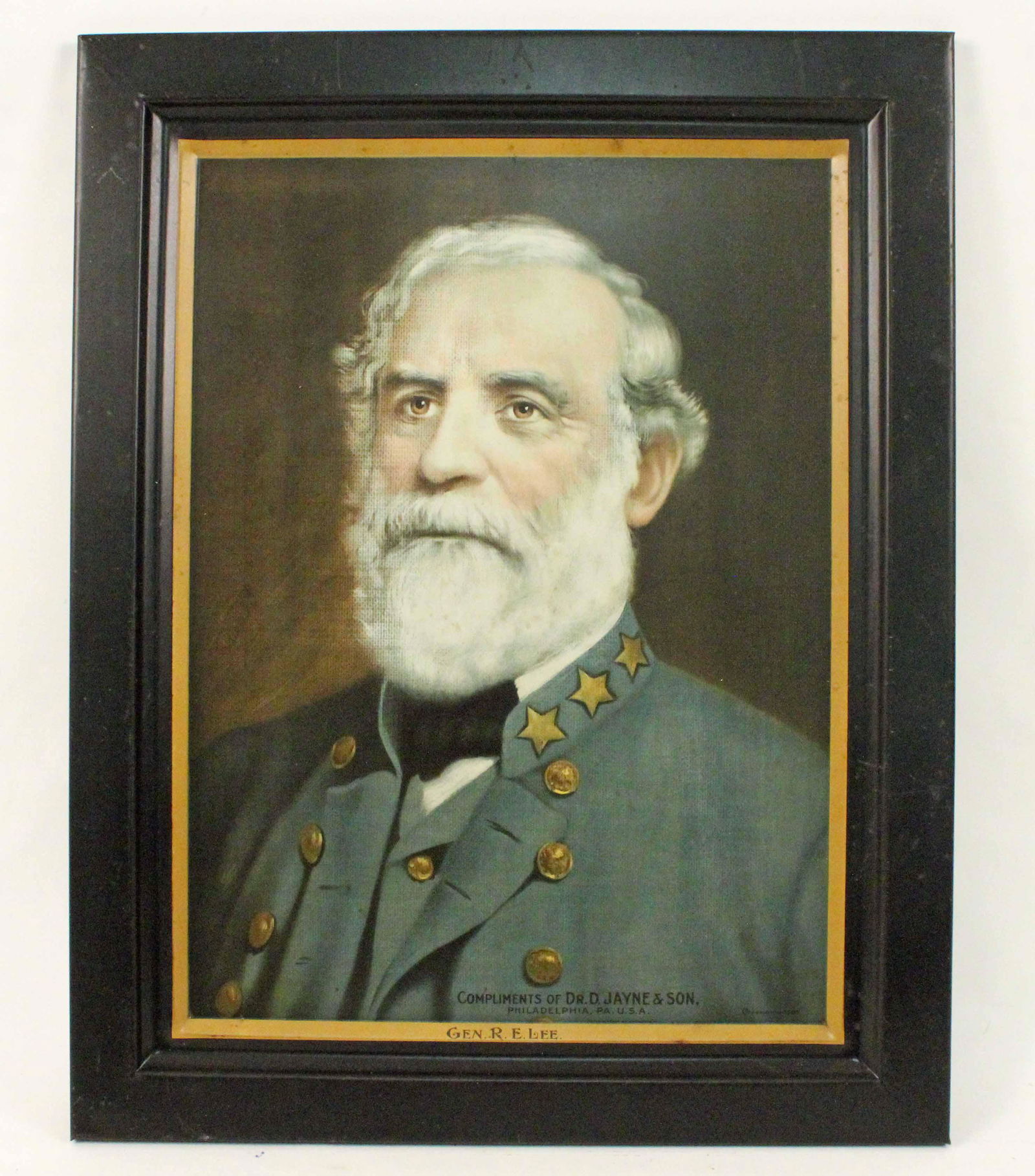 Dr. Jayne's Medicine Self-Framed R. E. Lee Sign (1 of 4)