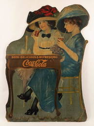 1912 Coca Cola Cardboard Cutout Sign