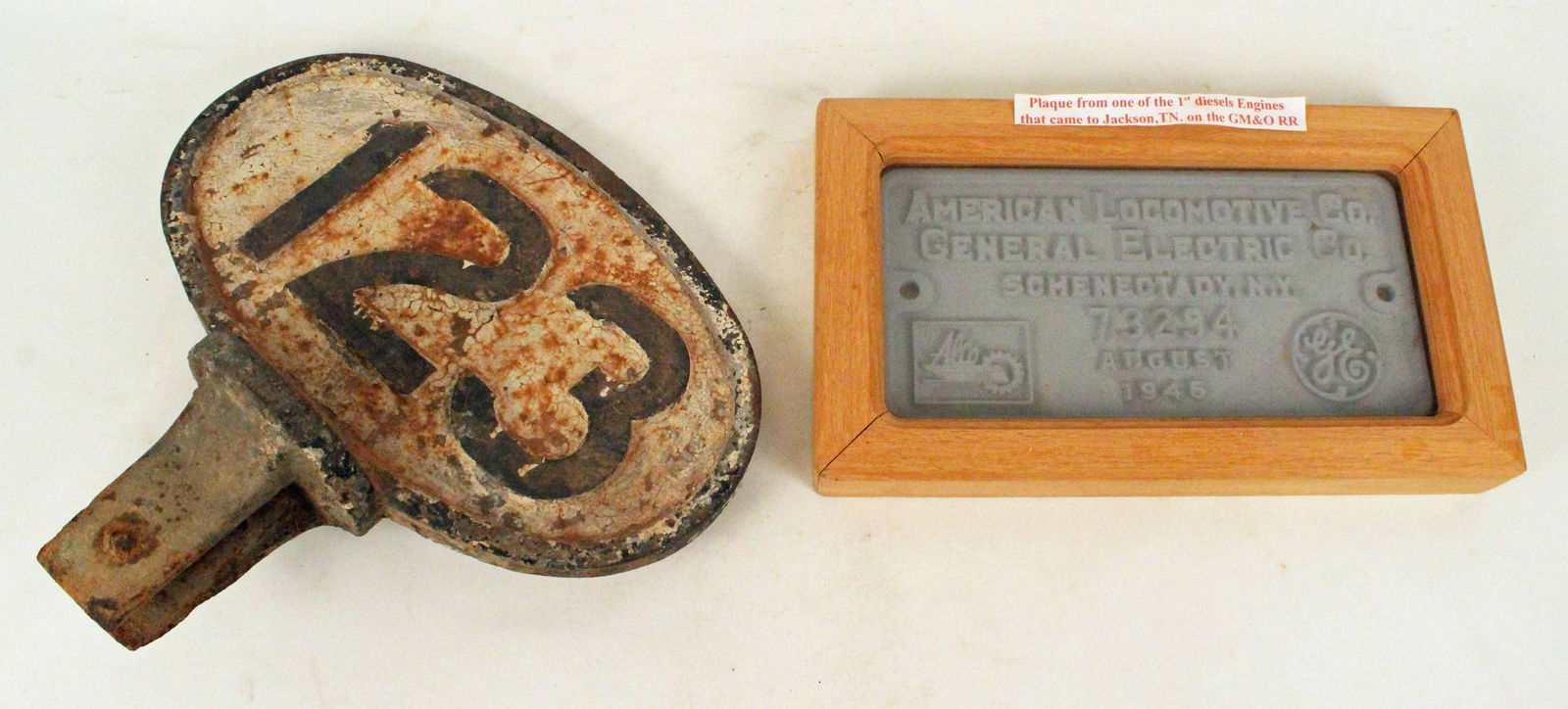 Railroad Mile Marker, GM&O Locomotive Marker (1 of 3)