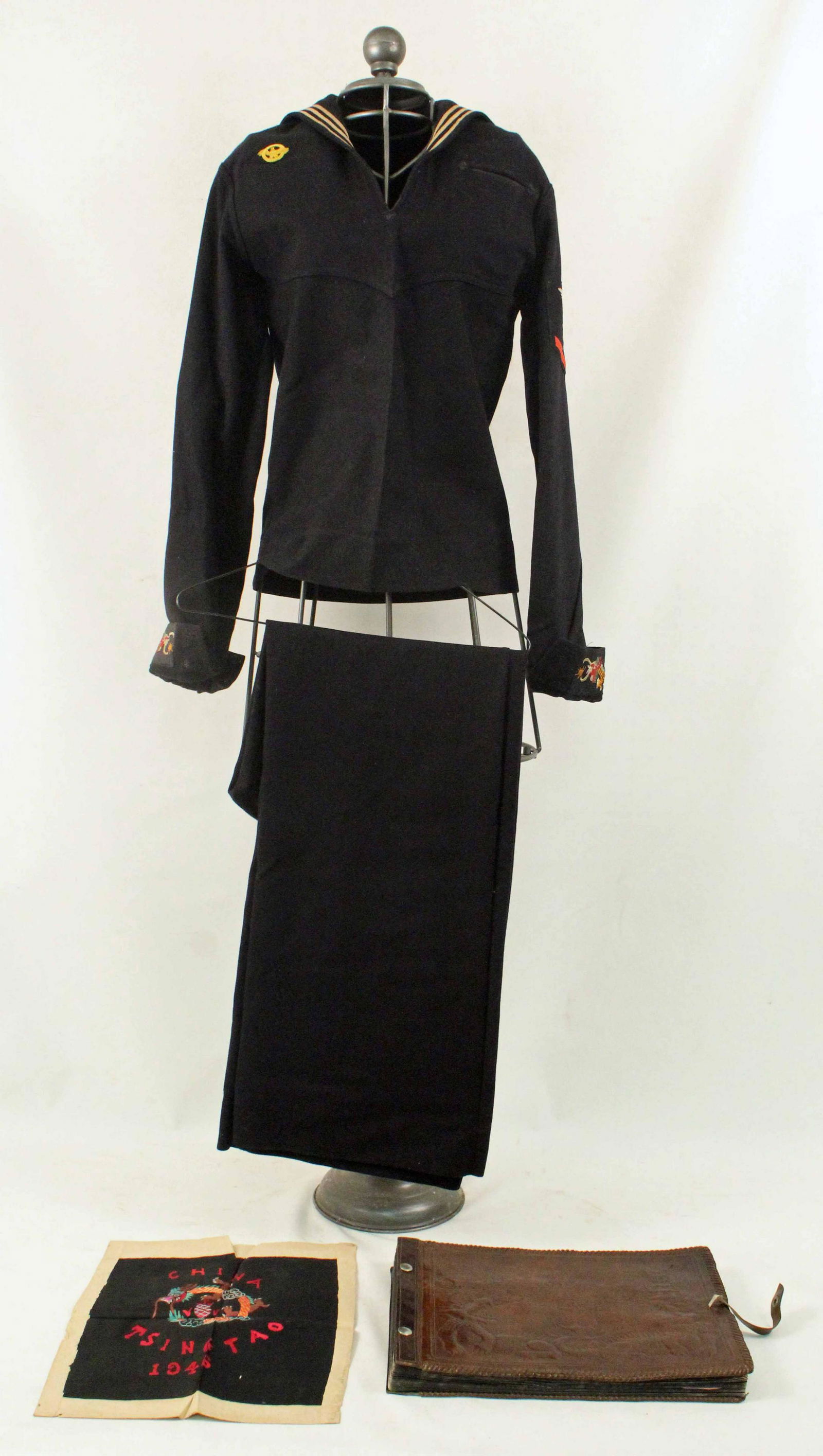 WWII Seabees Uniform, Photo Album, Silk Patch (1 of 20)