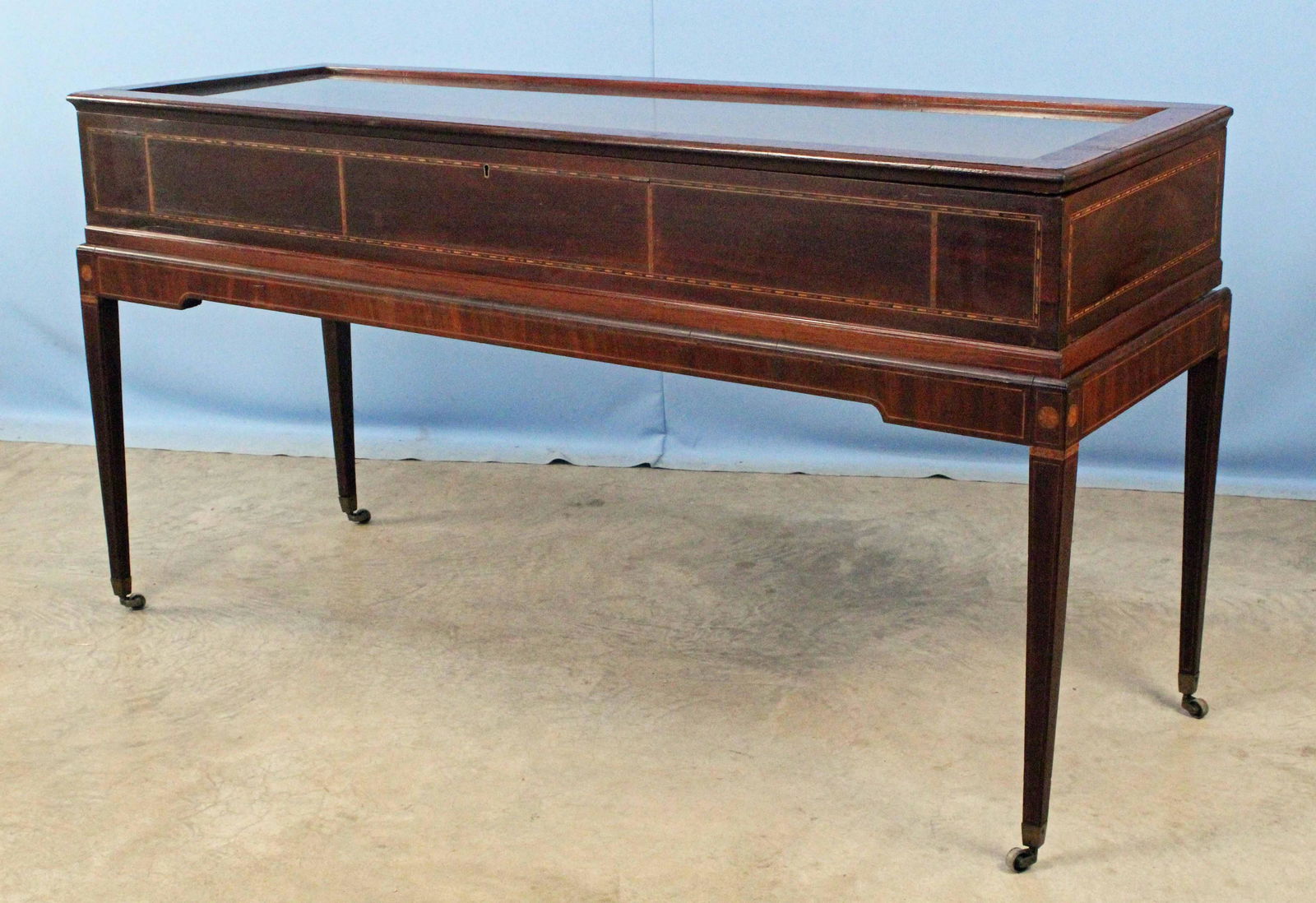 Inlaid Mahogany Jewelry Showcase (1 of 9)