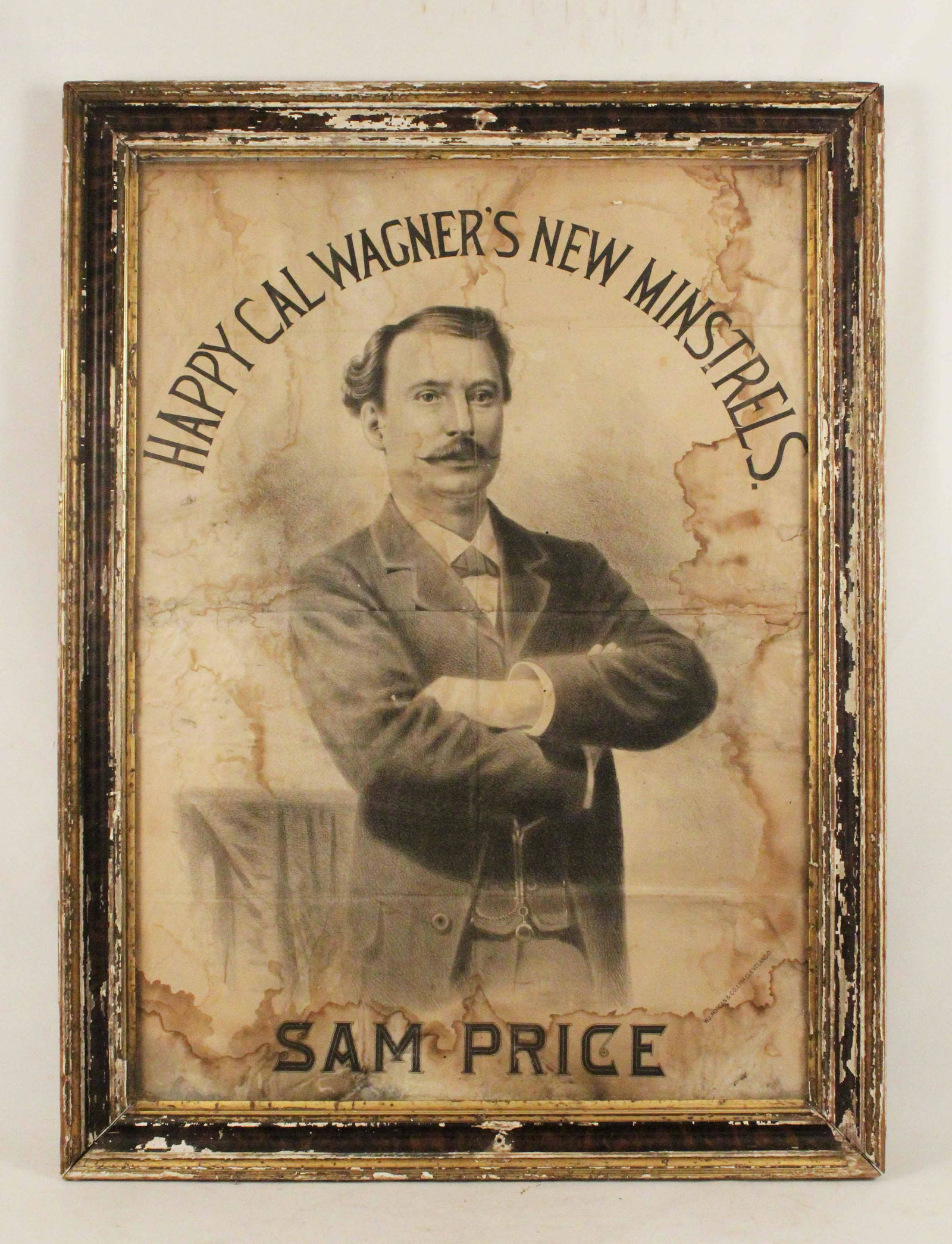 Happy Cal Wagner's Minstrels Poster, 1876 (1 of 6)