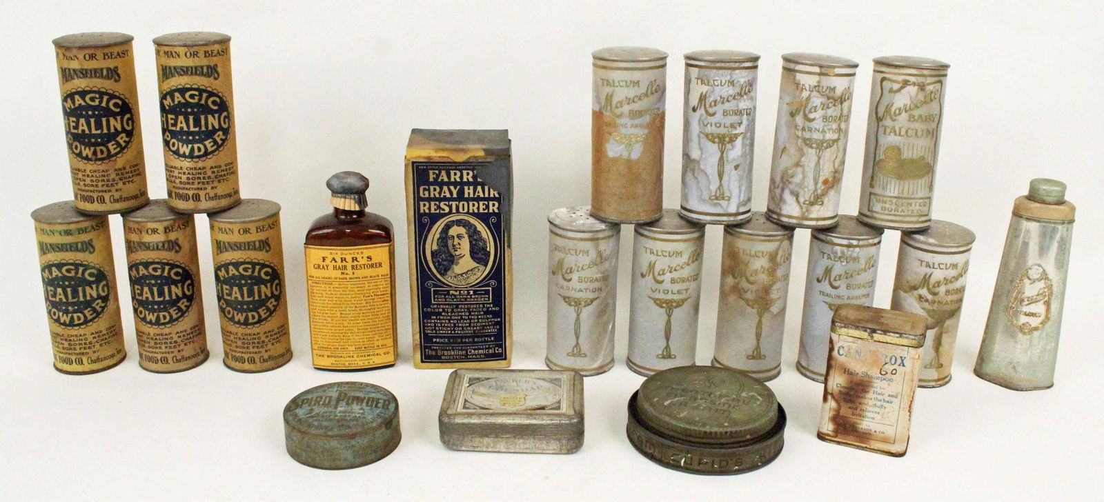 Group of Vintage Products, Tins, Powders, Etc. (1 of 6)
