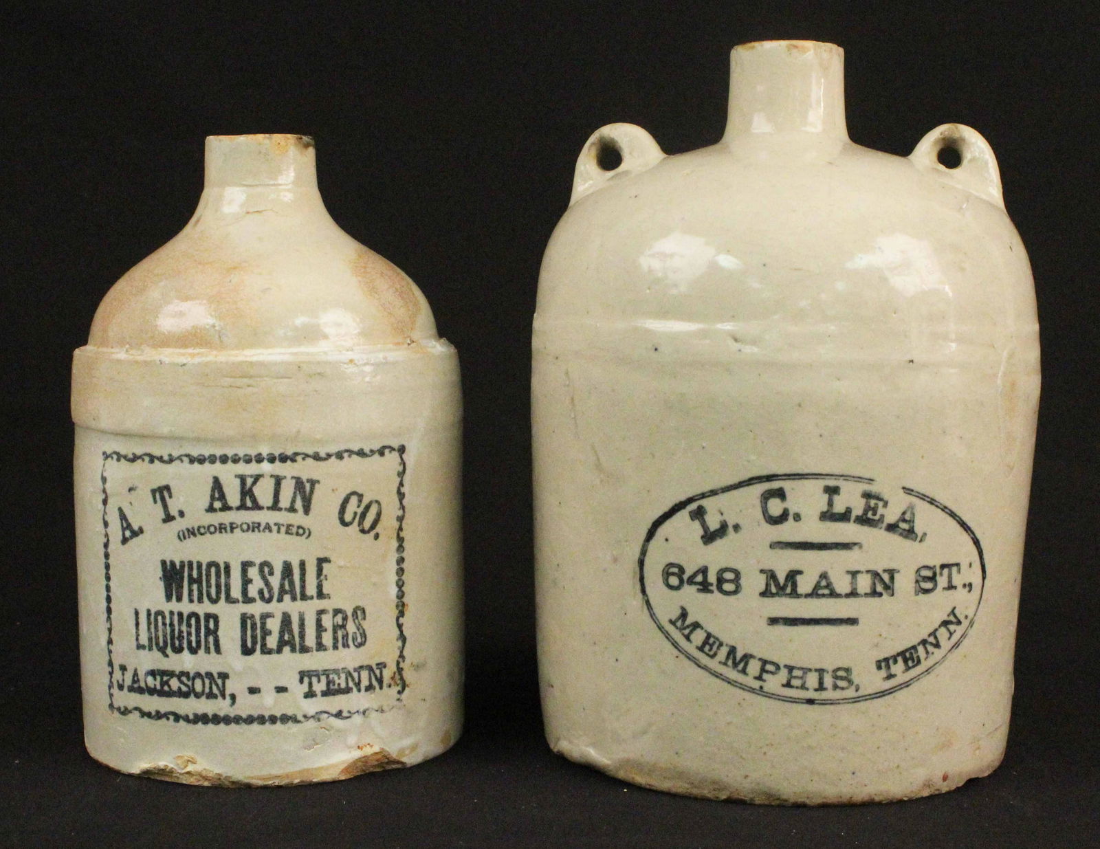 Two Tennessee Stoneware Whiskey Jugs (1 of 5)