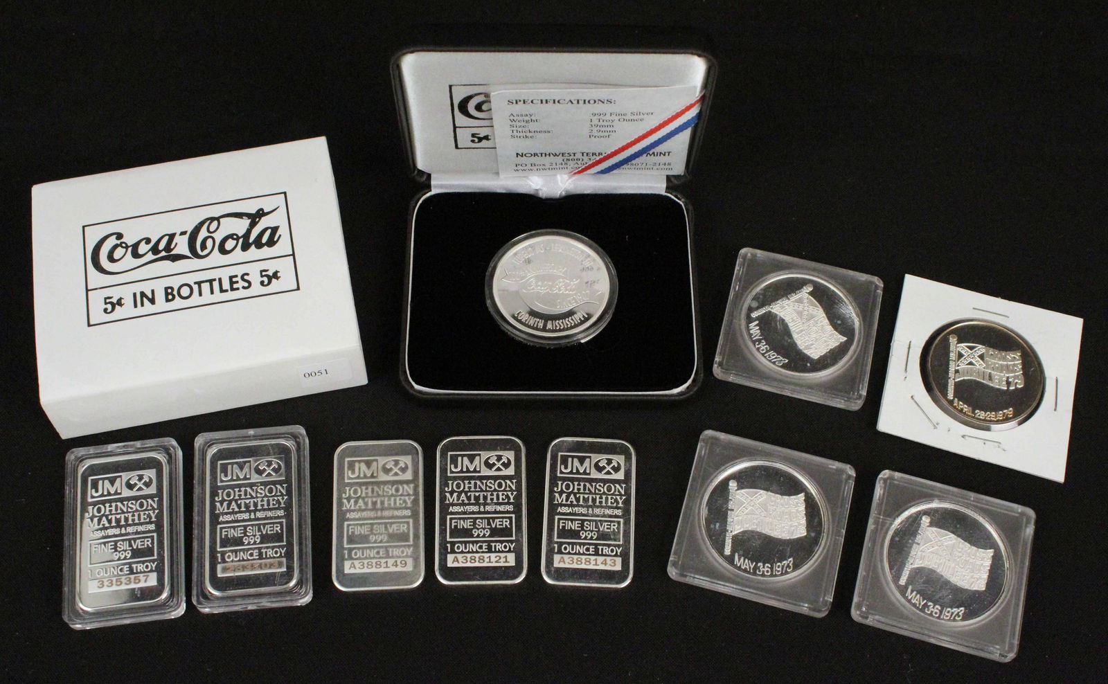 Group of 1oz. Silver Commemoratives & Bars (1 of 6)