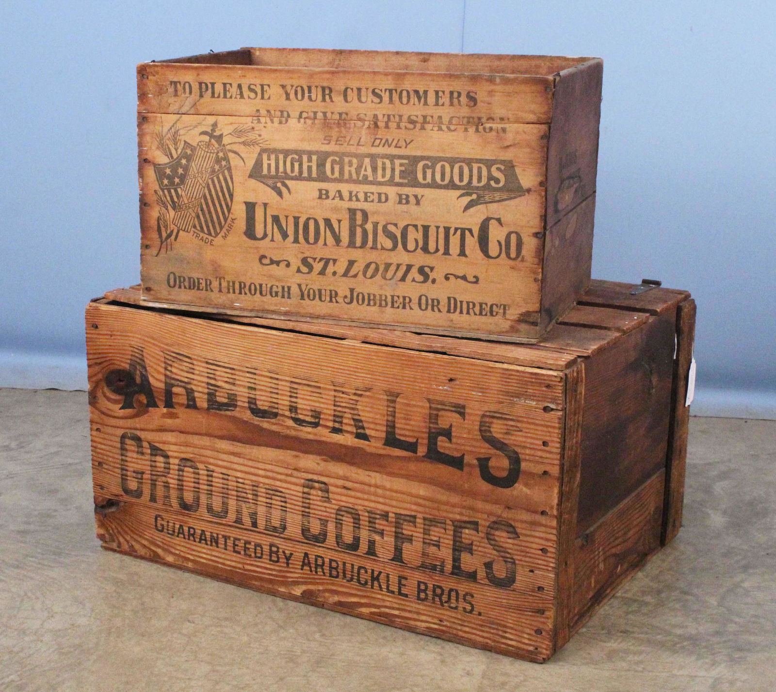 Arbuckles Coffee & Union Biscuit Crates (1 of 5)