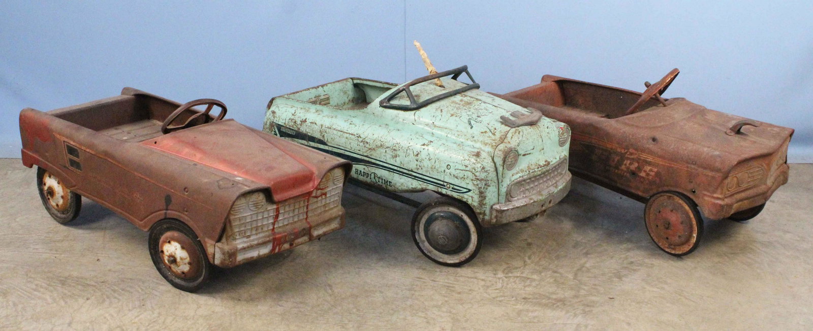 Three Pedal Cars w/  Murray Happi Time Rocket (1 of 3)
