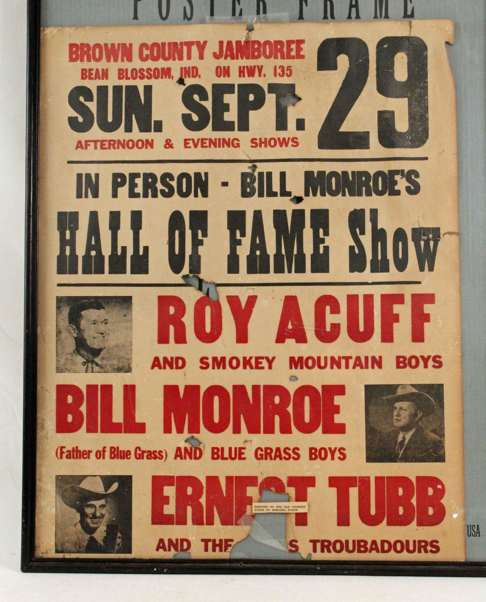 Brown County Jamboree Bill Monroe Poster (1 of 4)