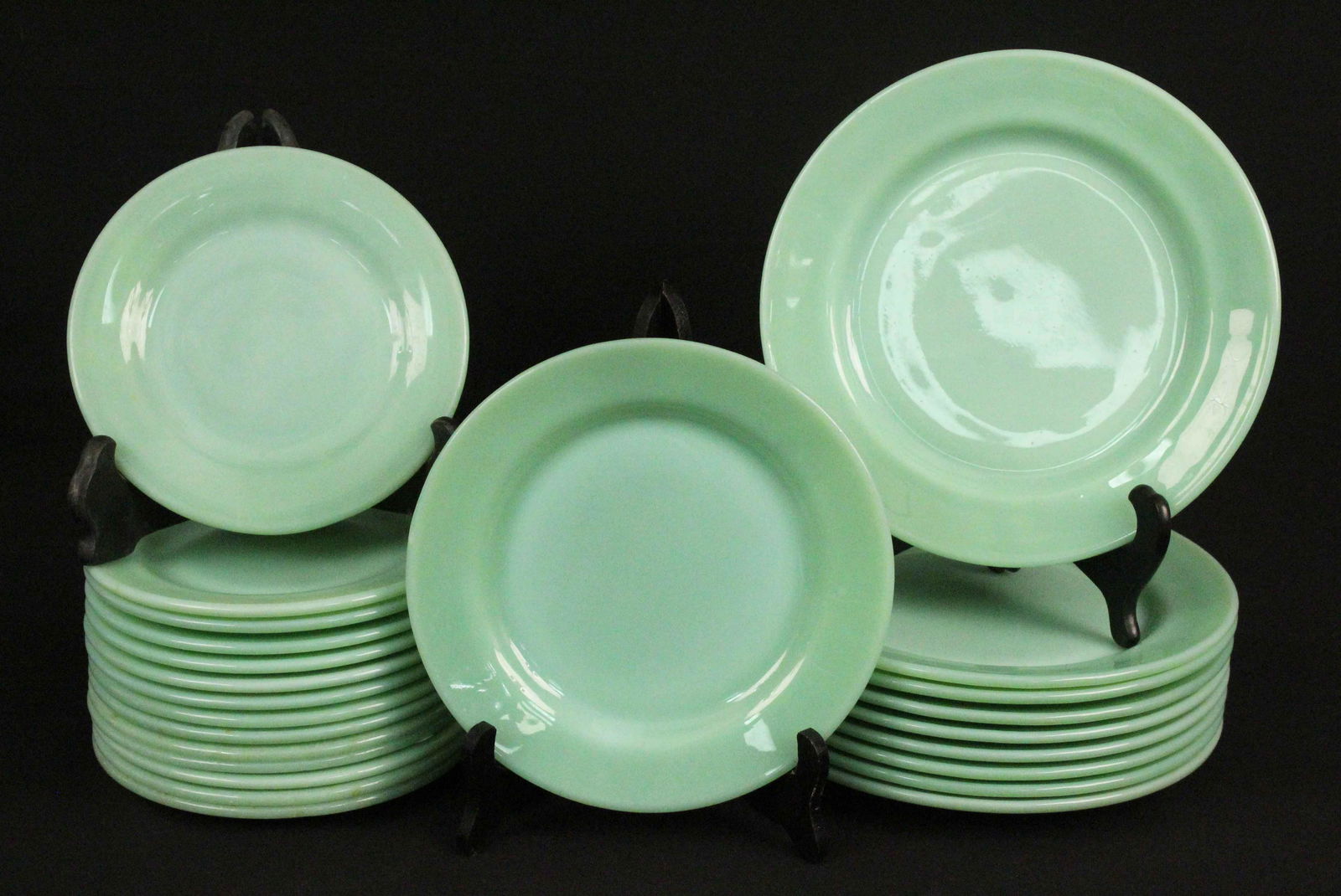 24 Fire King Green Jadeite Plates (1 of 3)