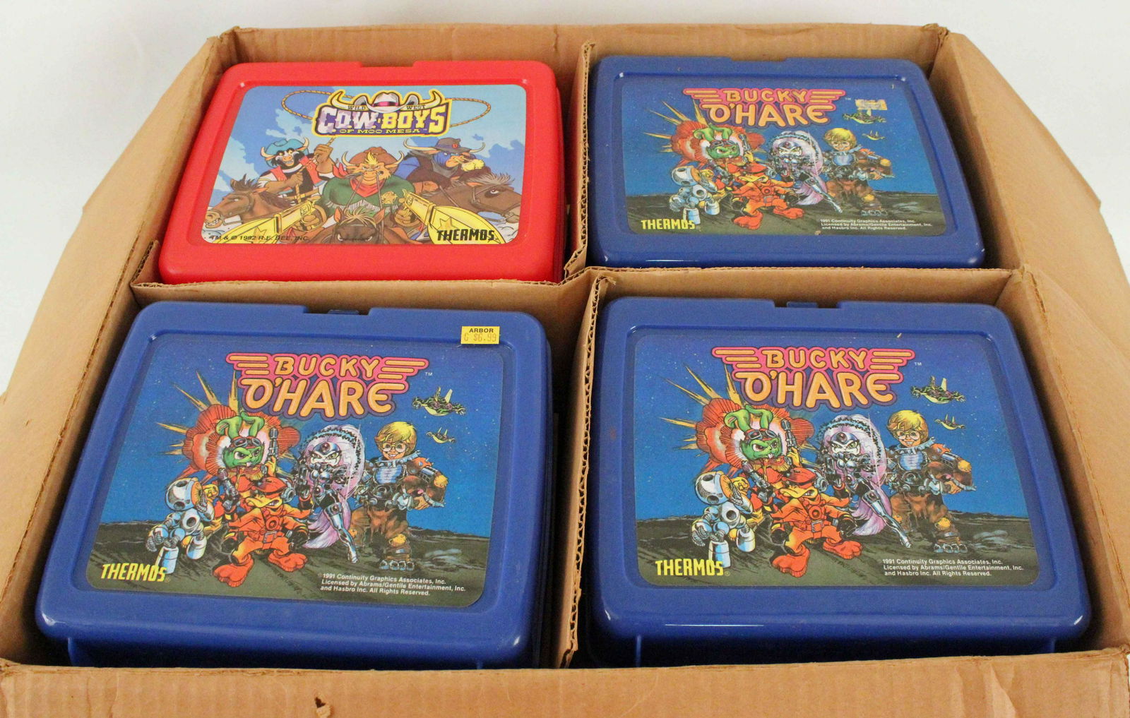 12 NOS Thermos Lunchboxes, Bucky & Wild West (1 of 5)