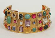 18K Yellow Gold Gemstone Bracelet