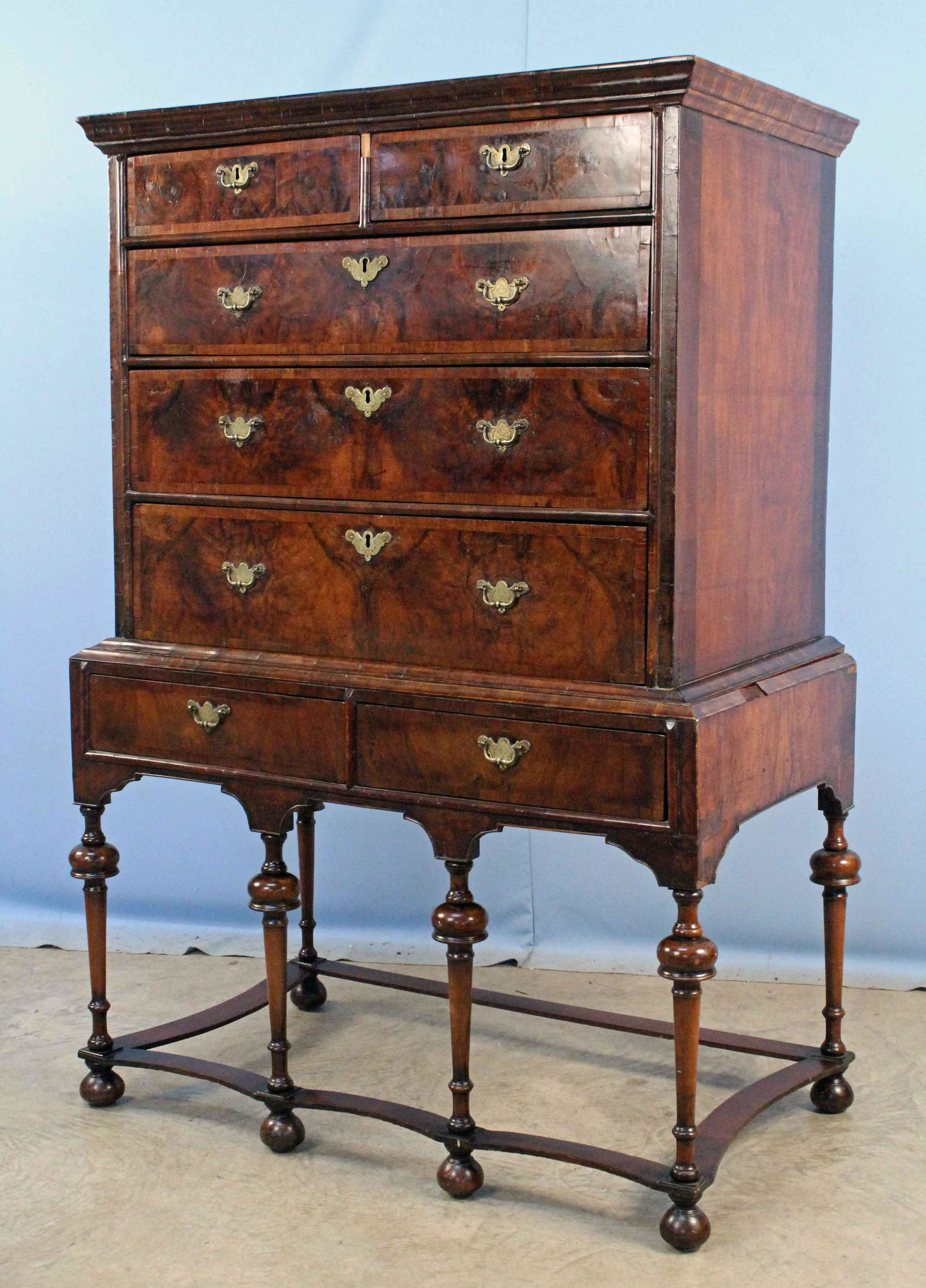 English Walnut William & Mary Highboy 18th C. (1 of 9)