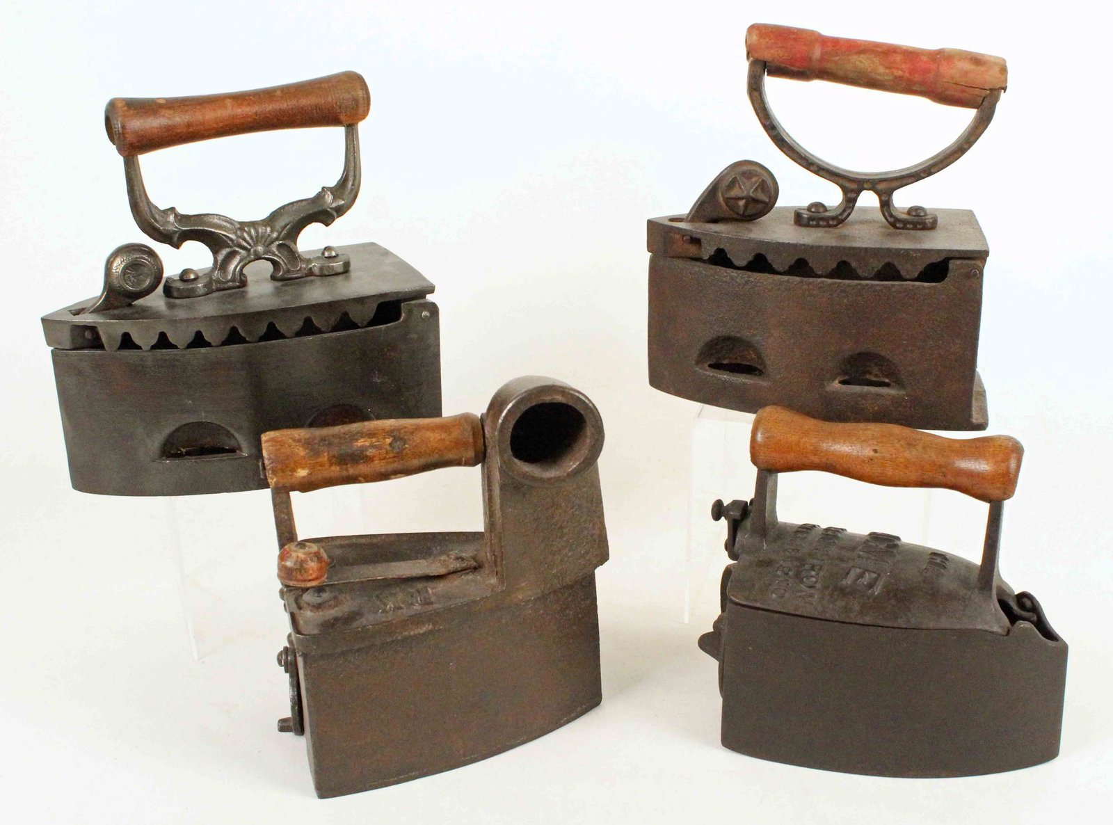 Four Charcoal Irons, ACME, Etc. (1 of 6)