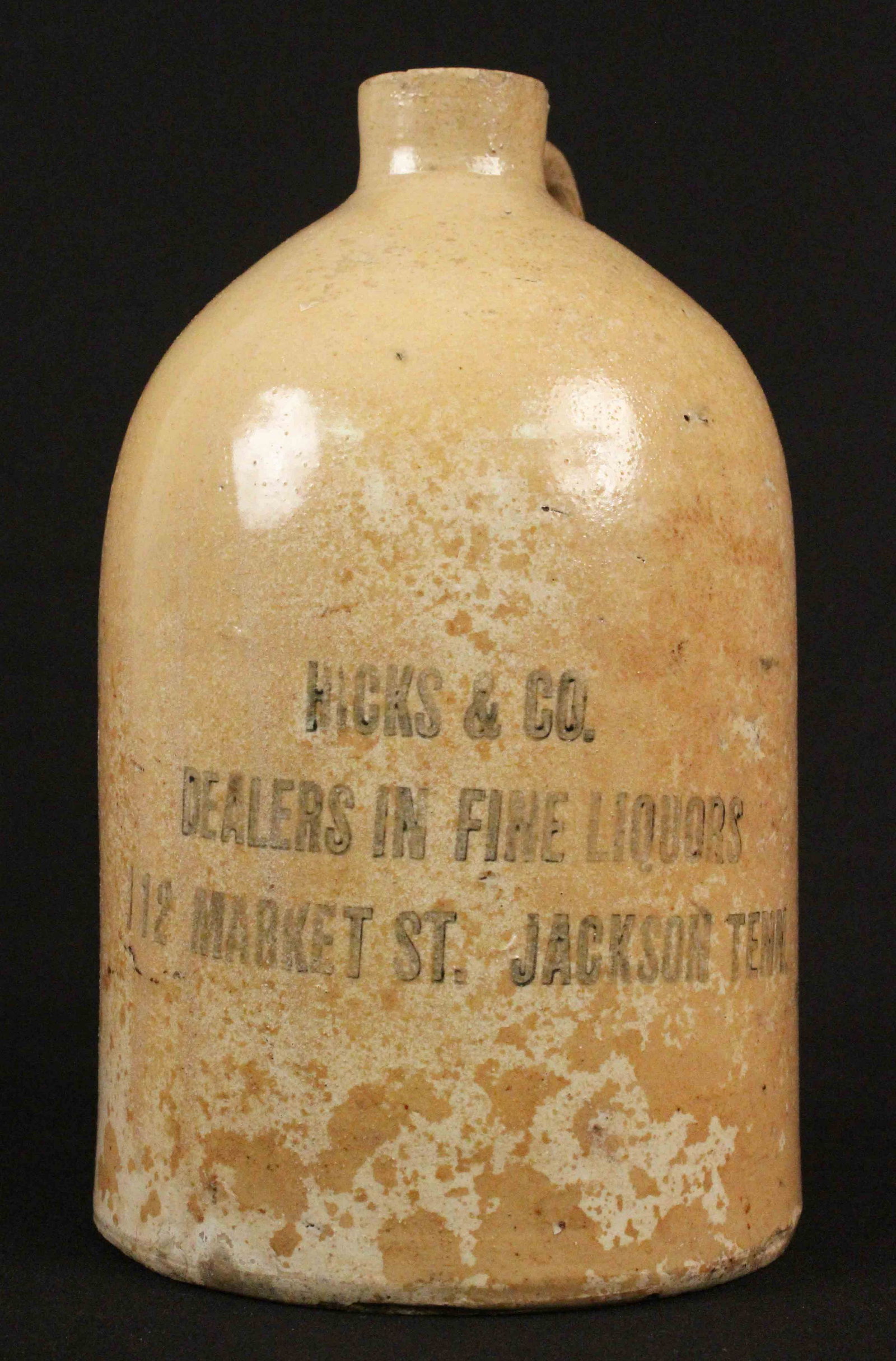 Hicks & Co., Jackson, Tenn. Stoneware Whiskey Jug (1 of 7)